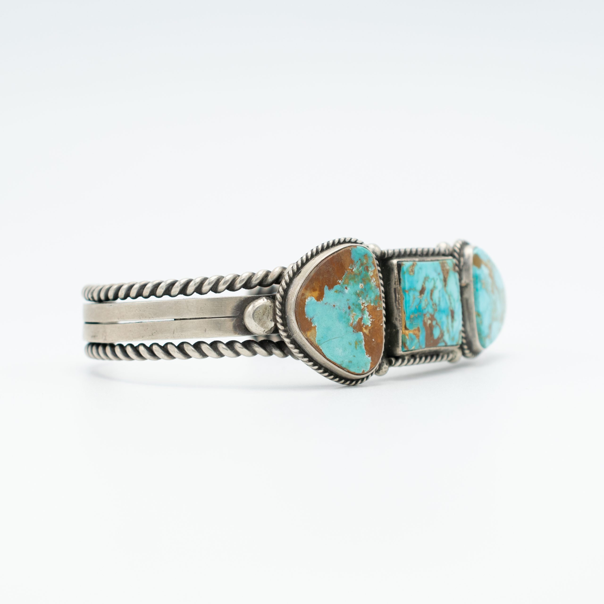Royston Turquoise & Turquoise Mountain Turquoise Bracelet - Image 2