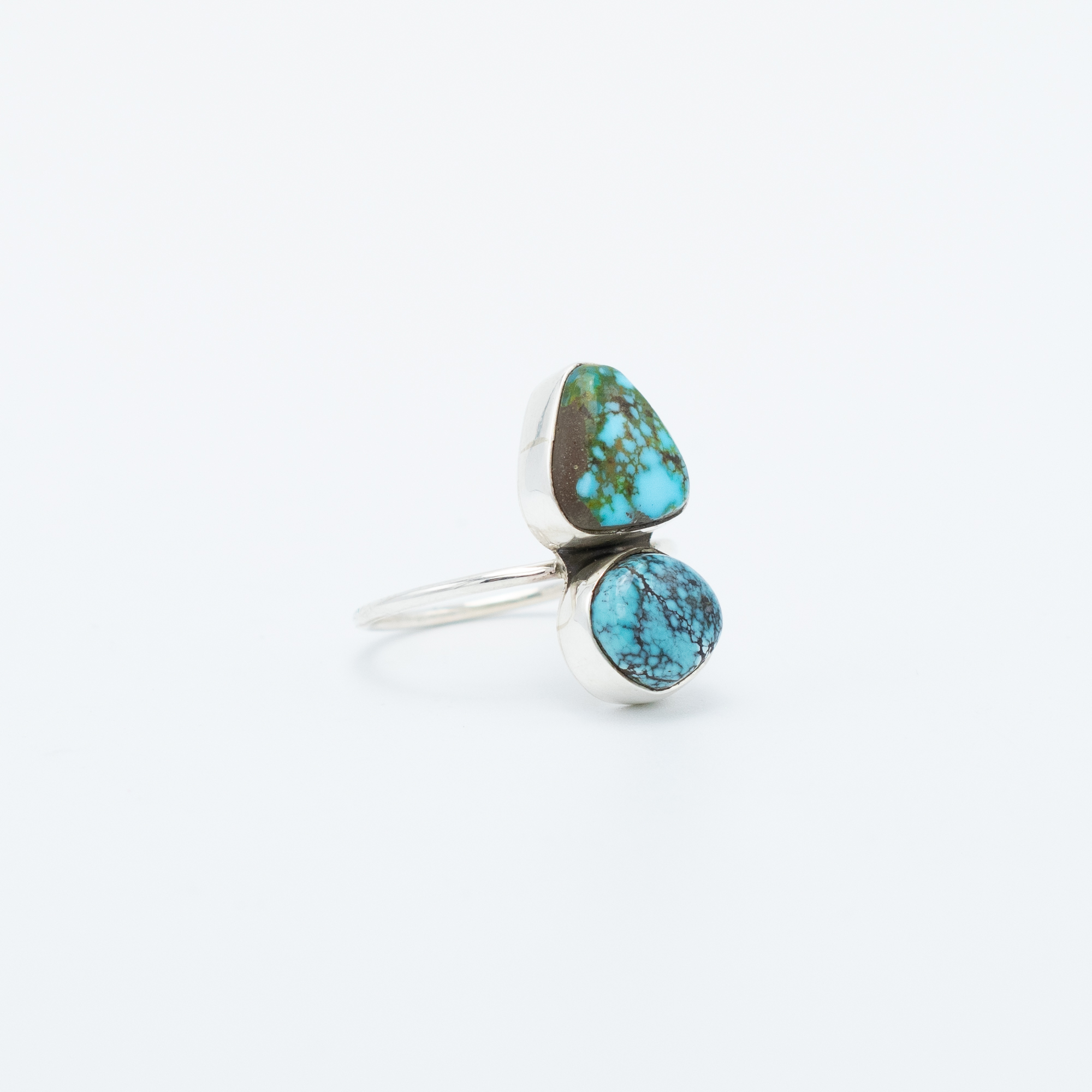 Blue Moon Turquoise & Kingman Turquoise Ring - Image 2