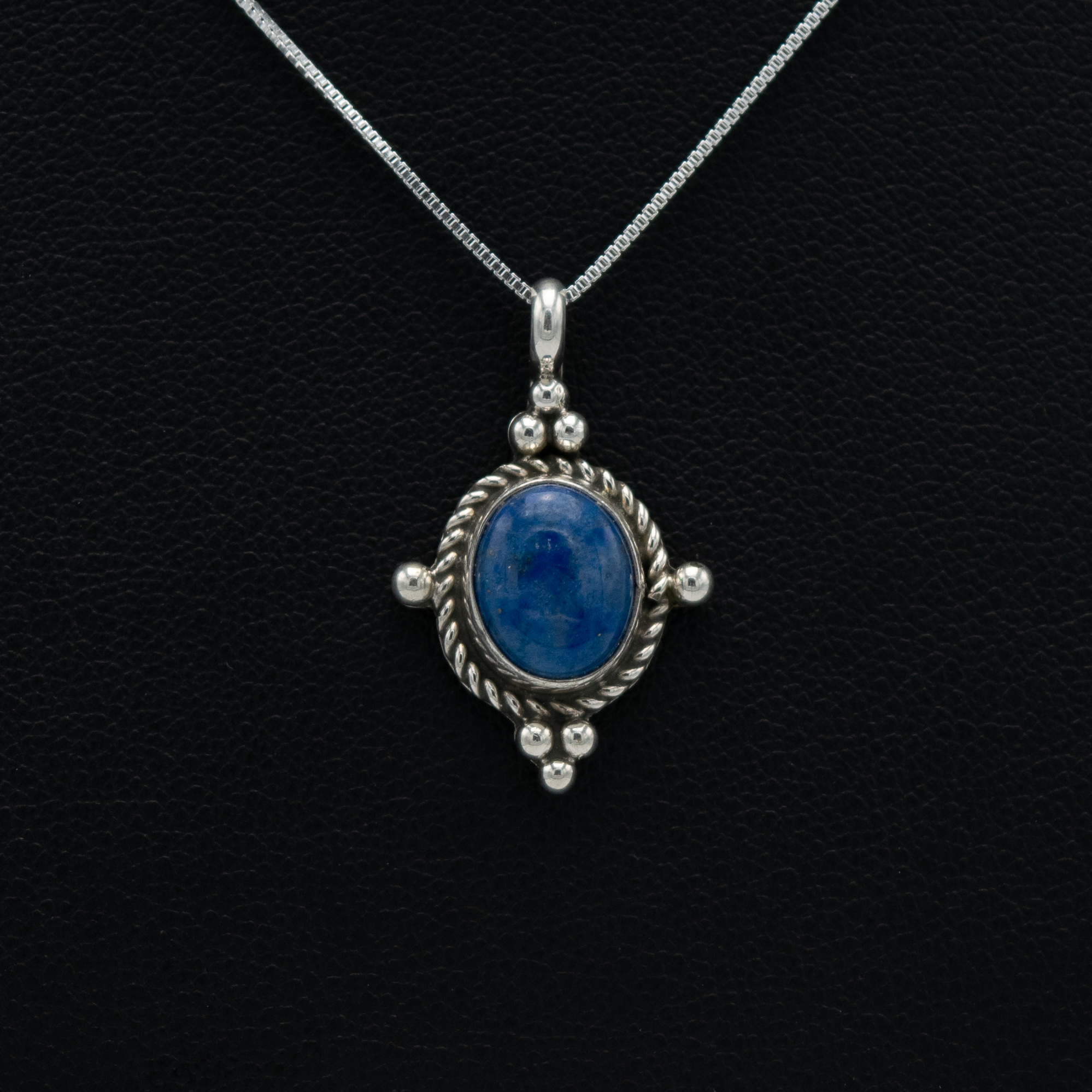 Denim Lapis Pendant