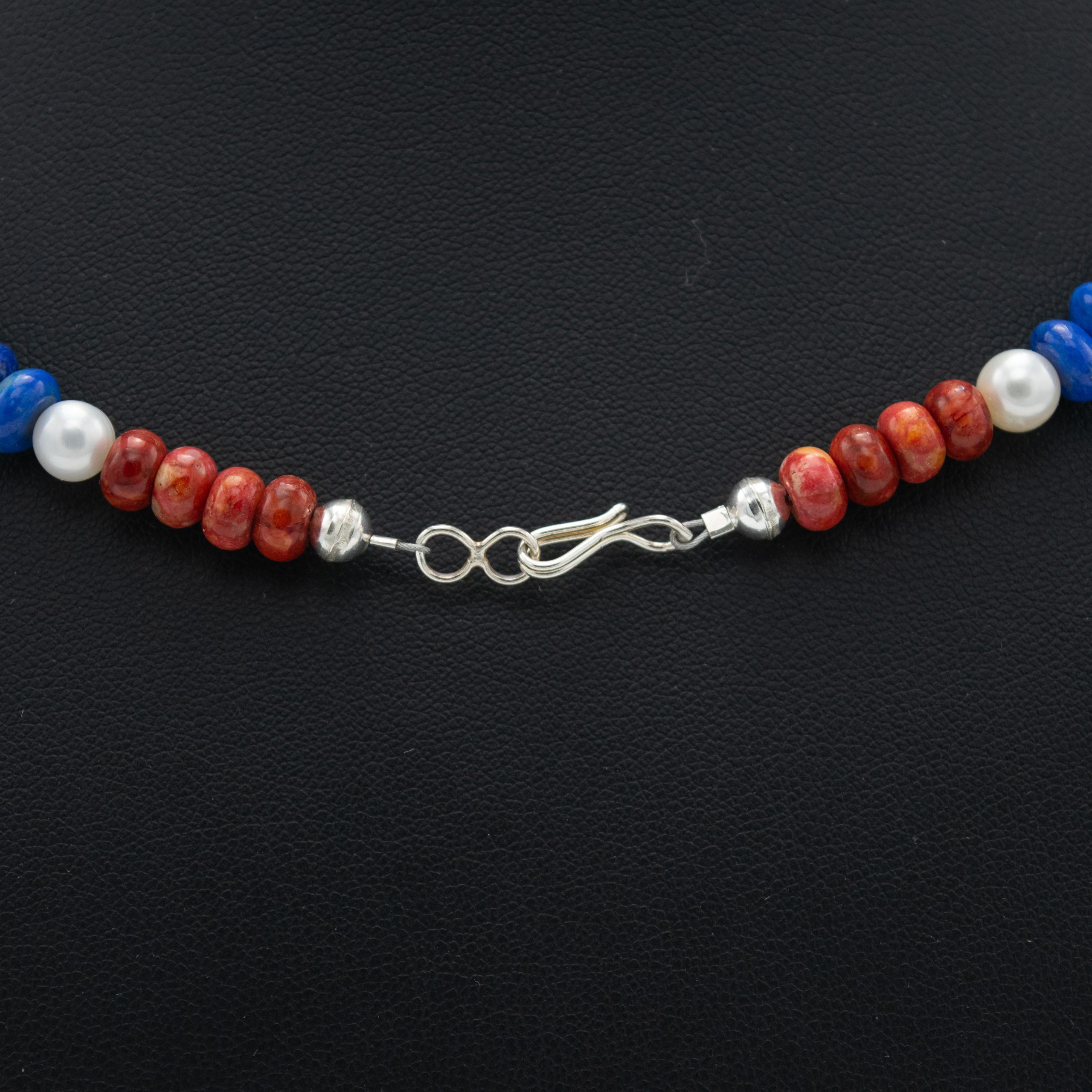 Coral, White & Blue Necklace - Image 5