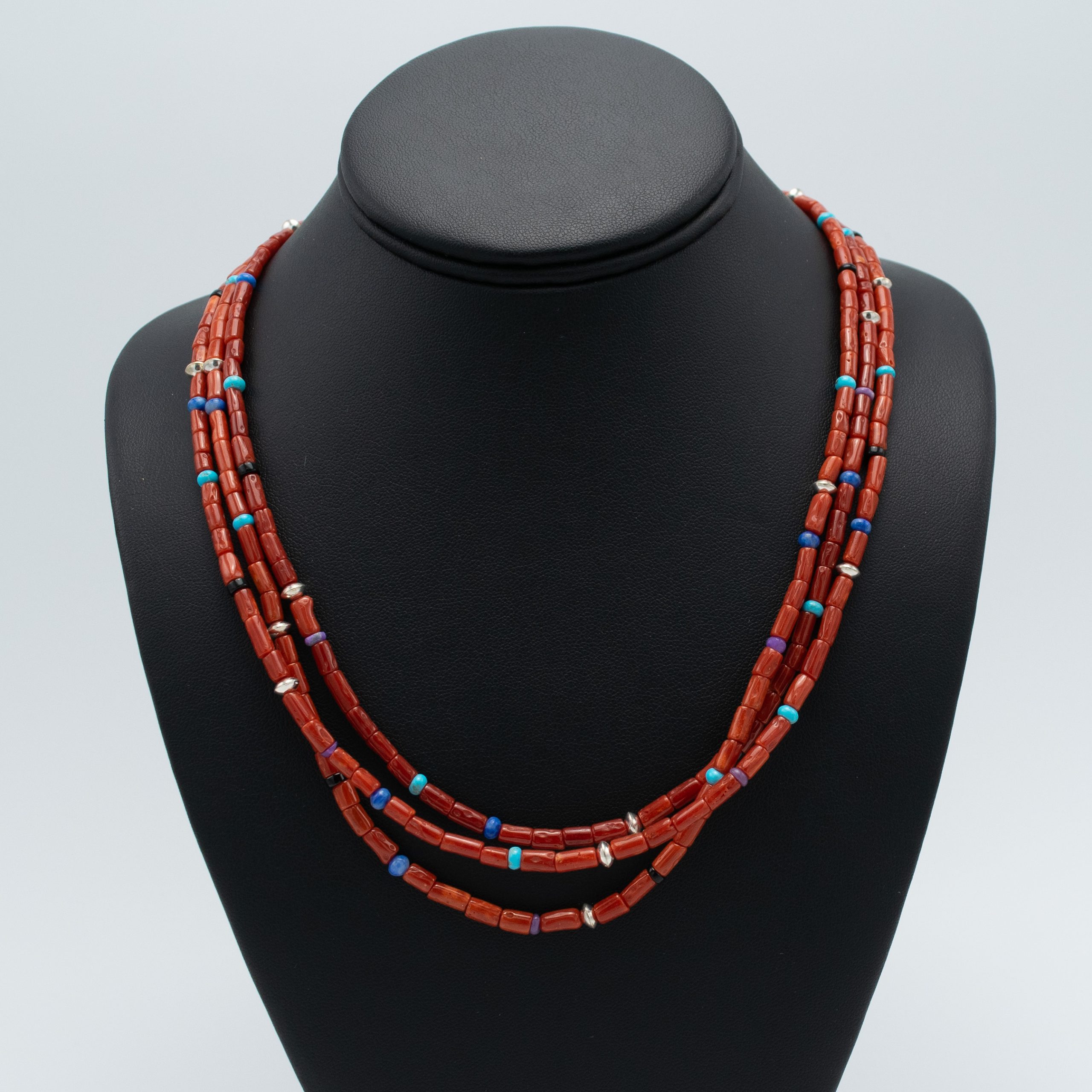 Red Coral Bead Necklace
