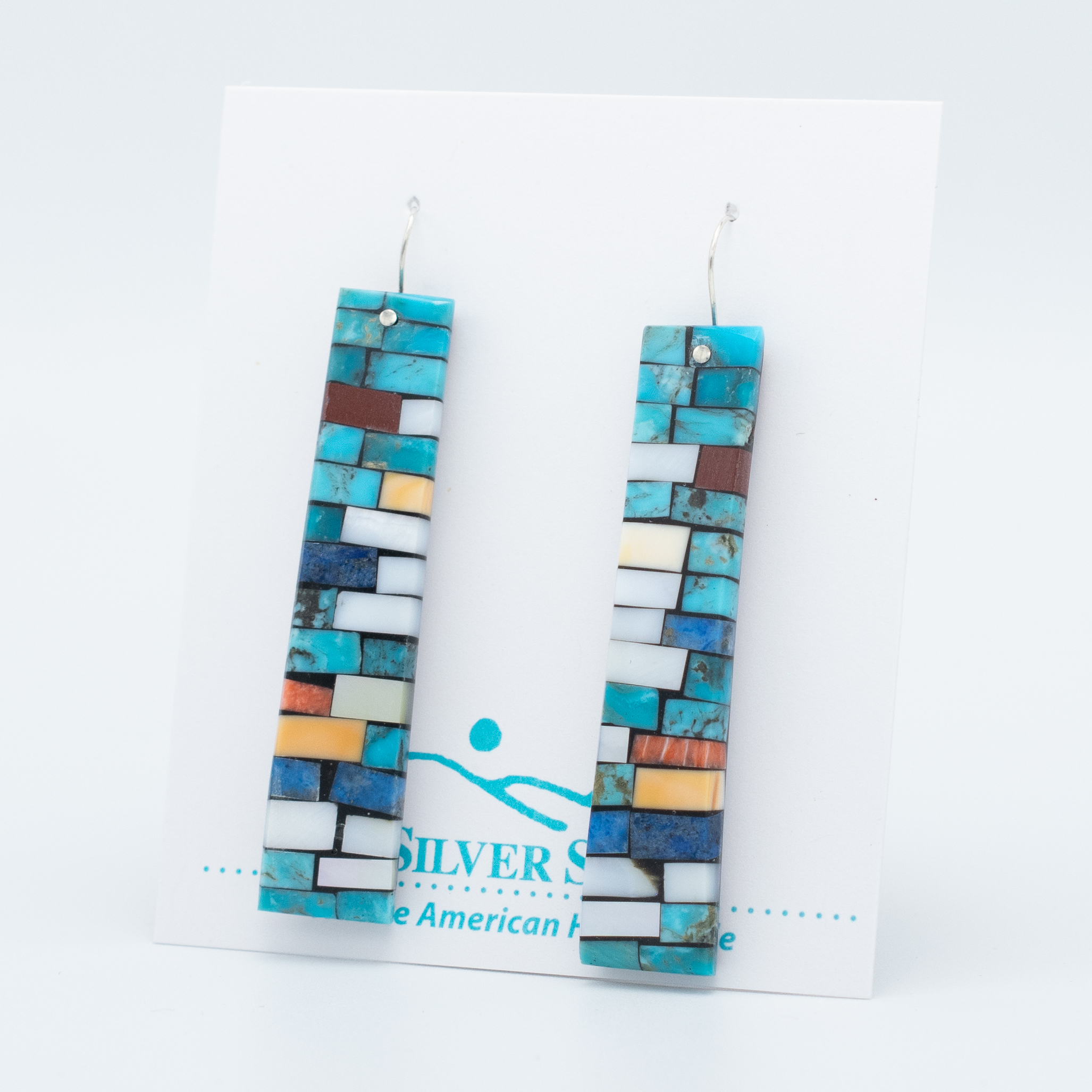 Mosaic Inlay Earrings - Image 3