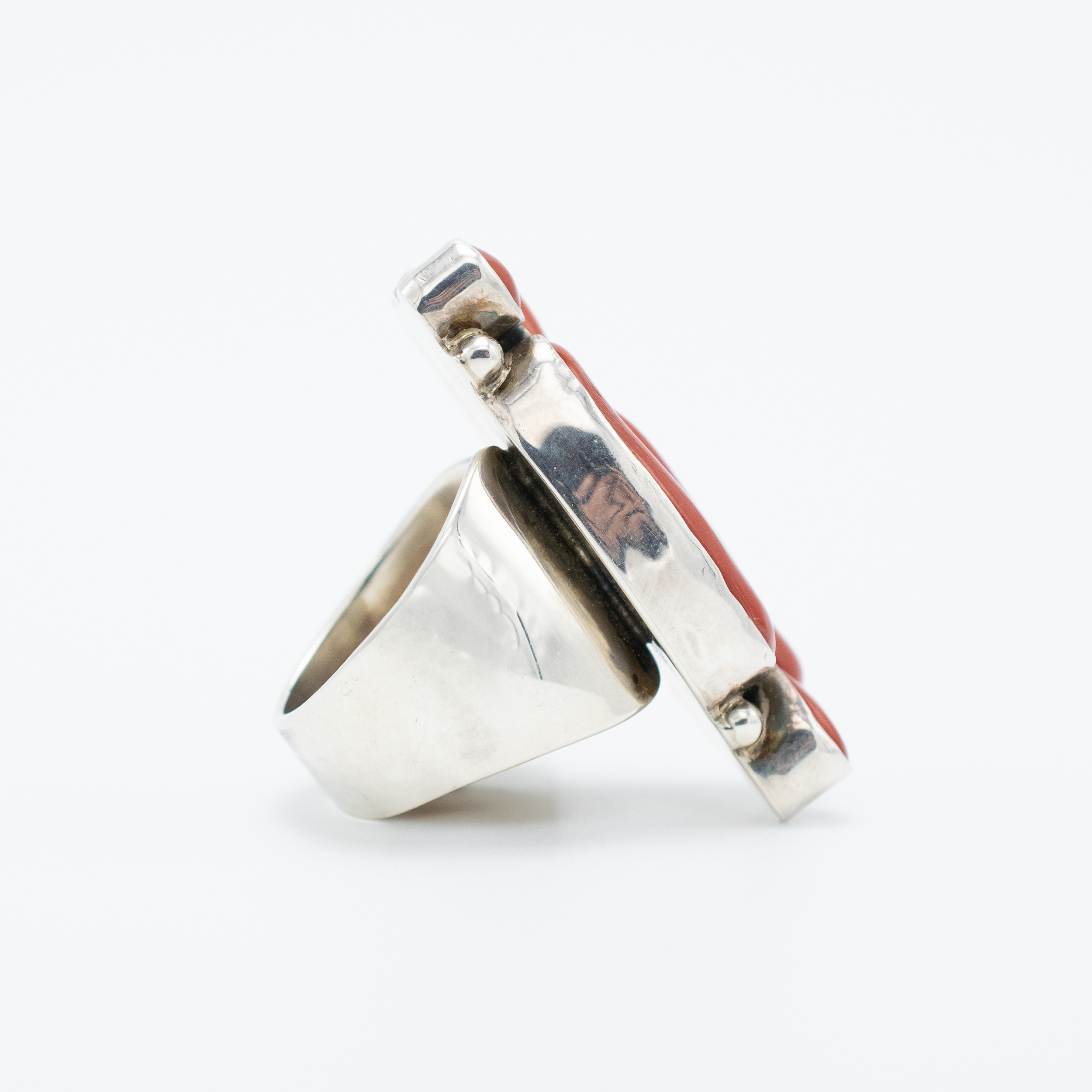 Red Coral Cluster Ring - Image 4