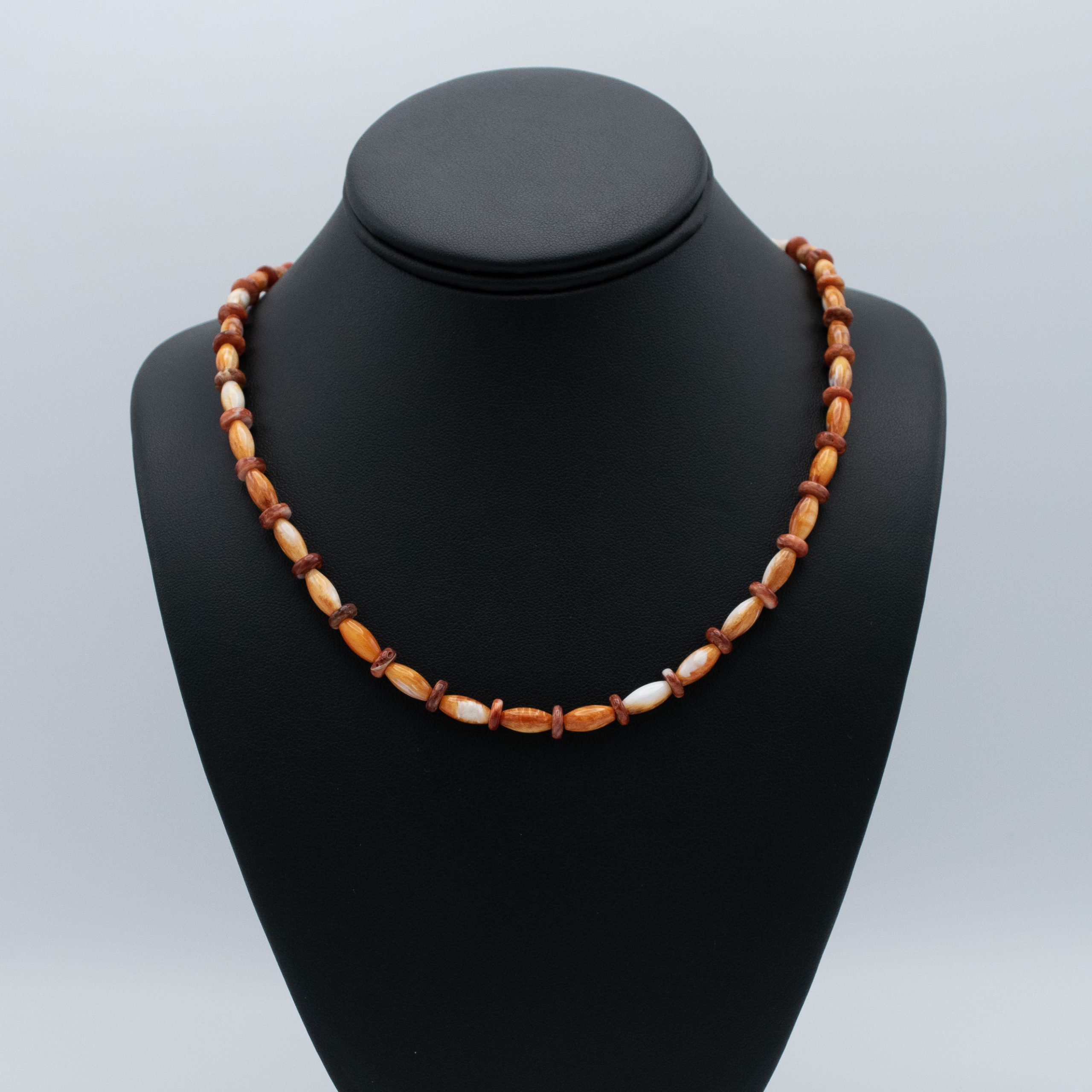 Spiny Oyster Shell Bead Necklace