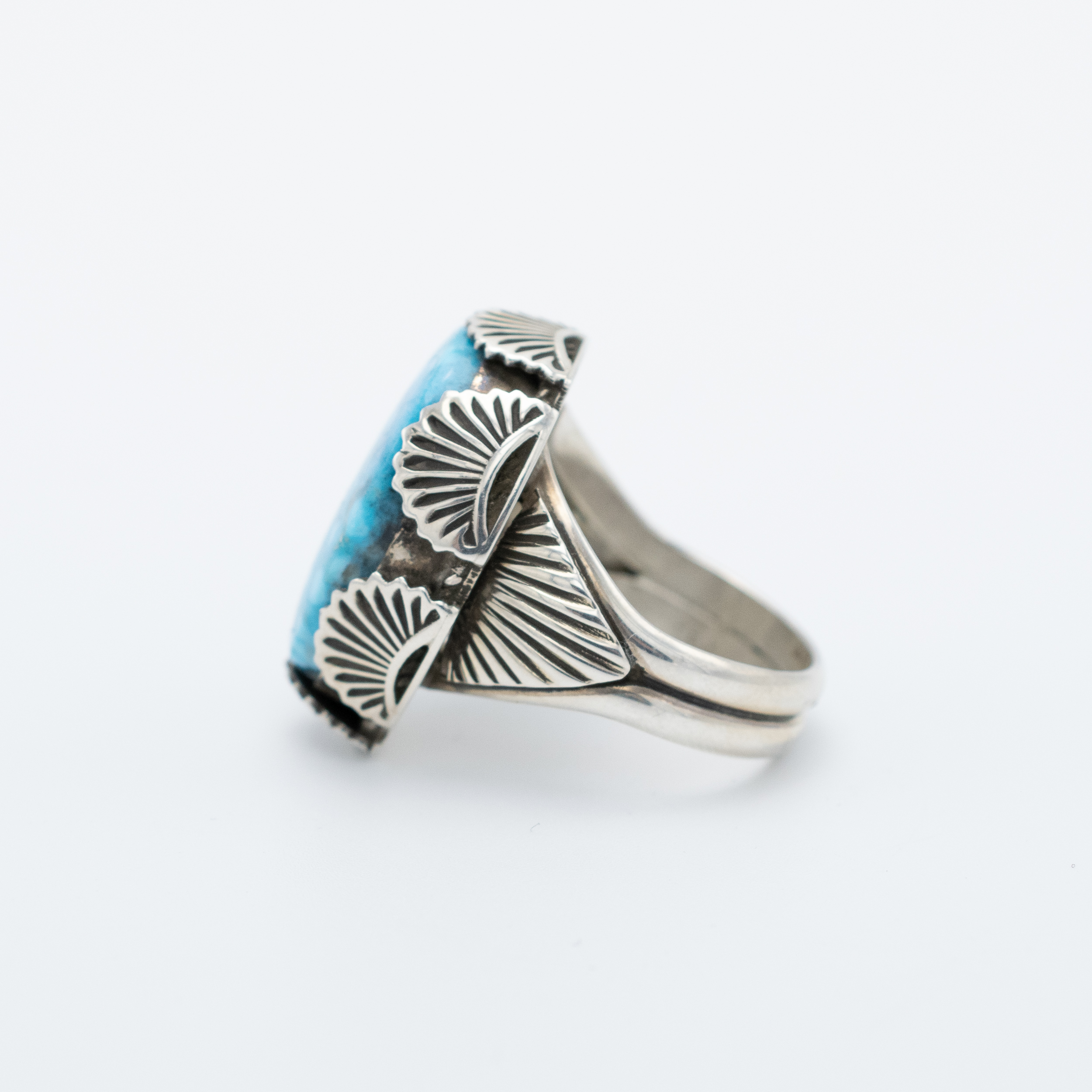 Bird's Eye Kingman Turquoise Ring - Image 4