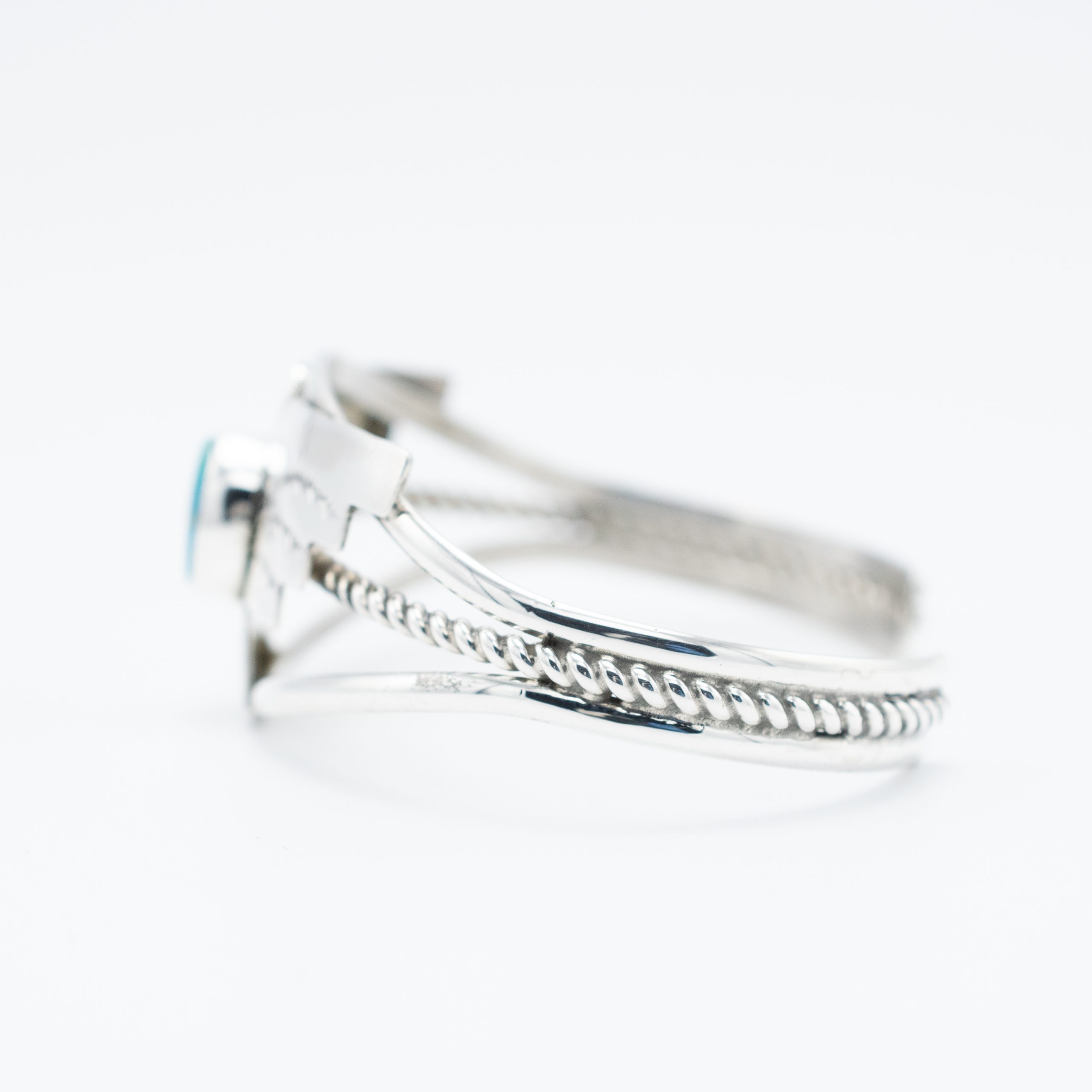 Blue Gem Turquoise Thunderbird Bracelet - Image 4