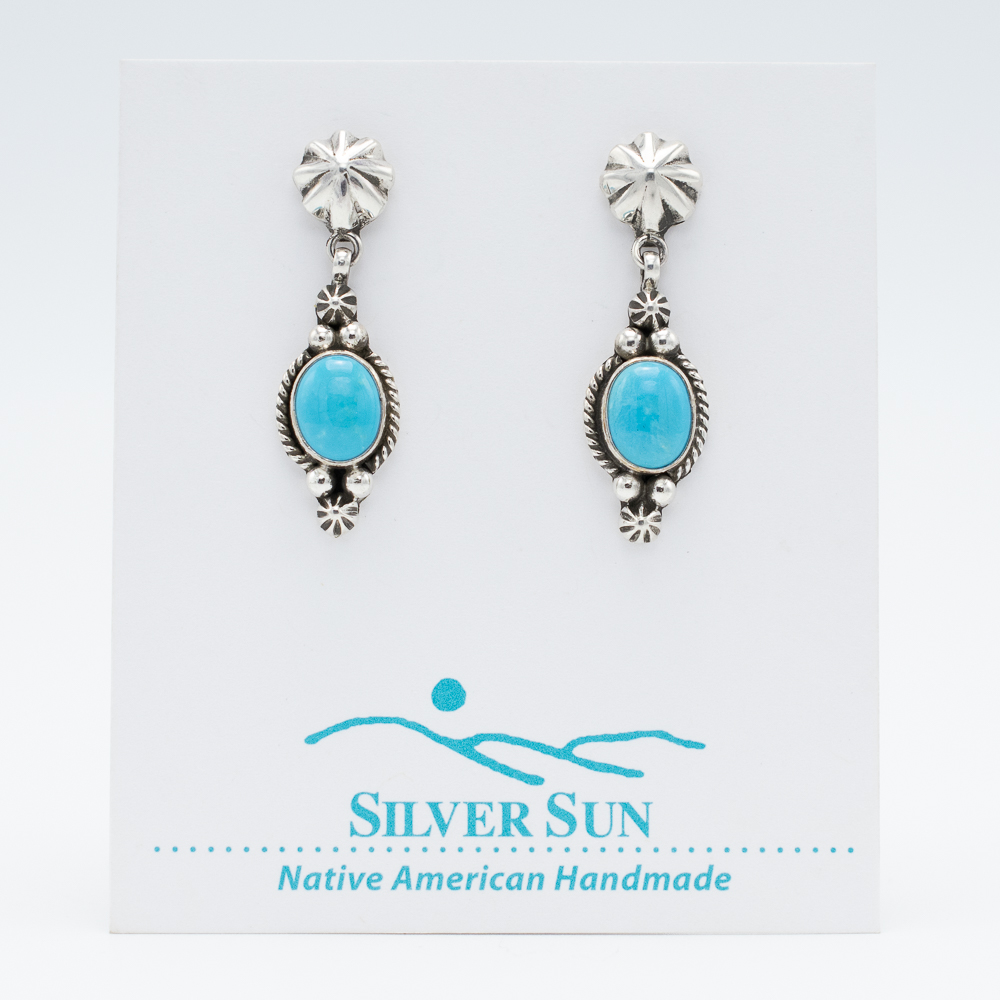 Sleeping Beauty Turquoise Earrings