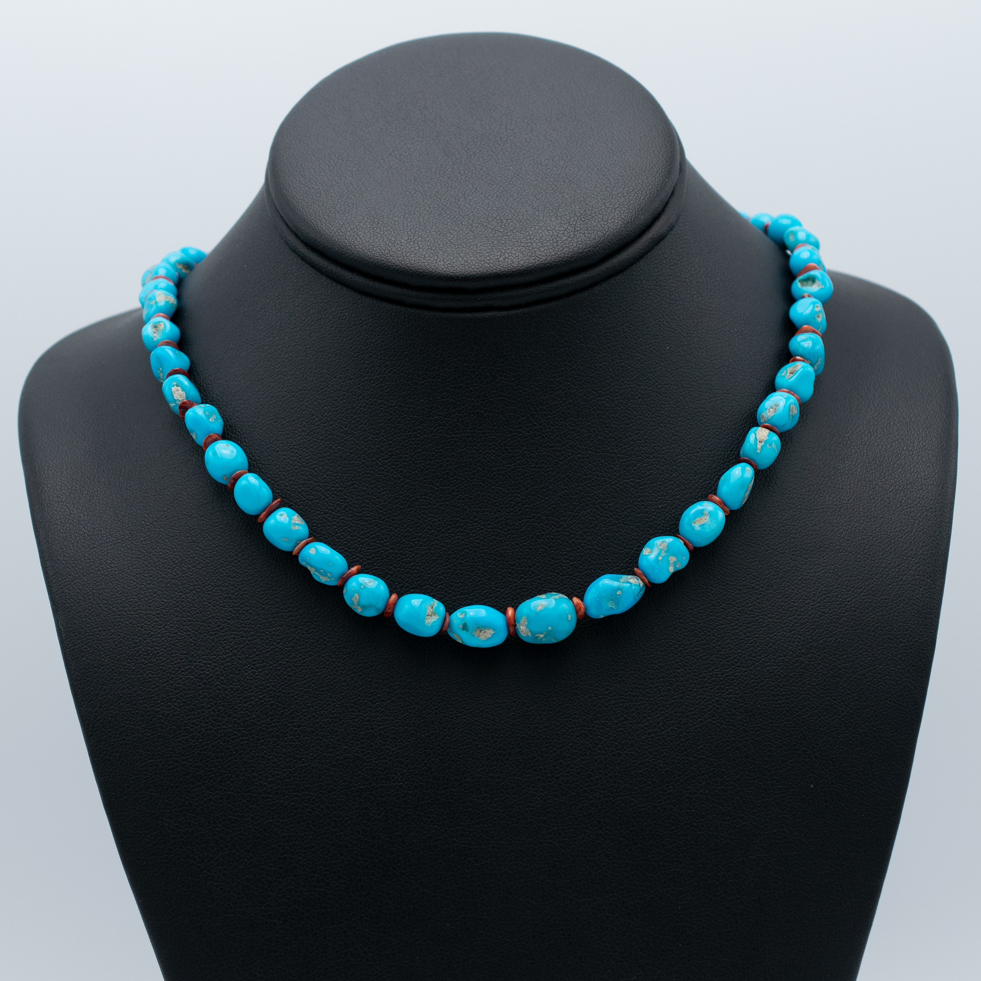 Sleeping Beauty Turquoise & Spiny Oyster Necklace