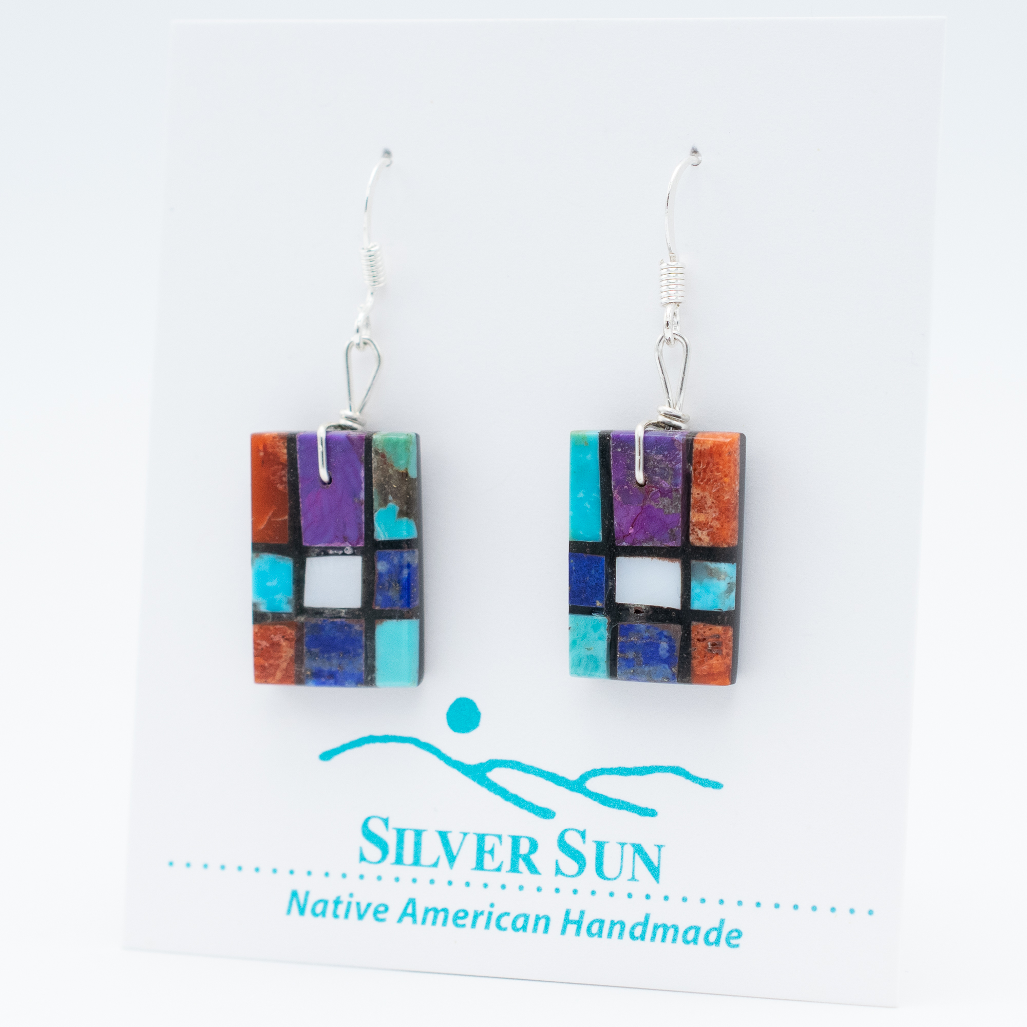 Mosaic Inlay Earrings - Image 3