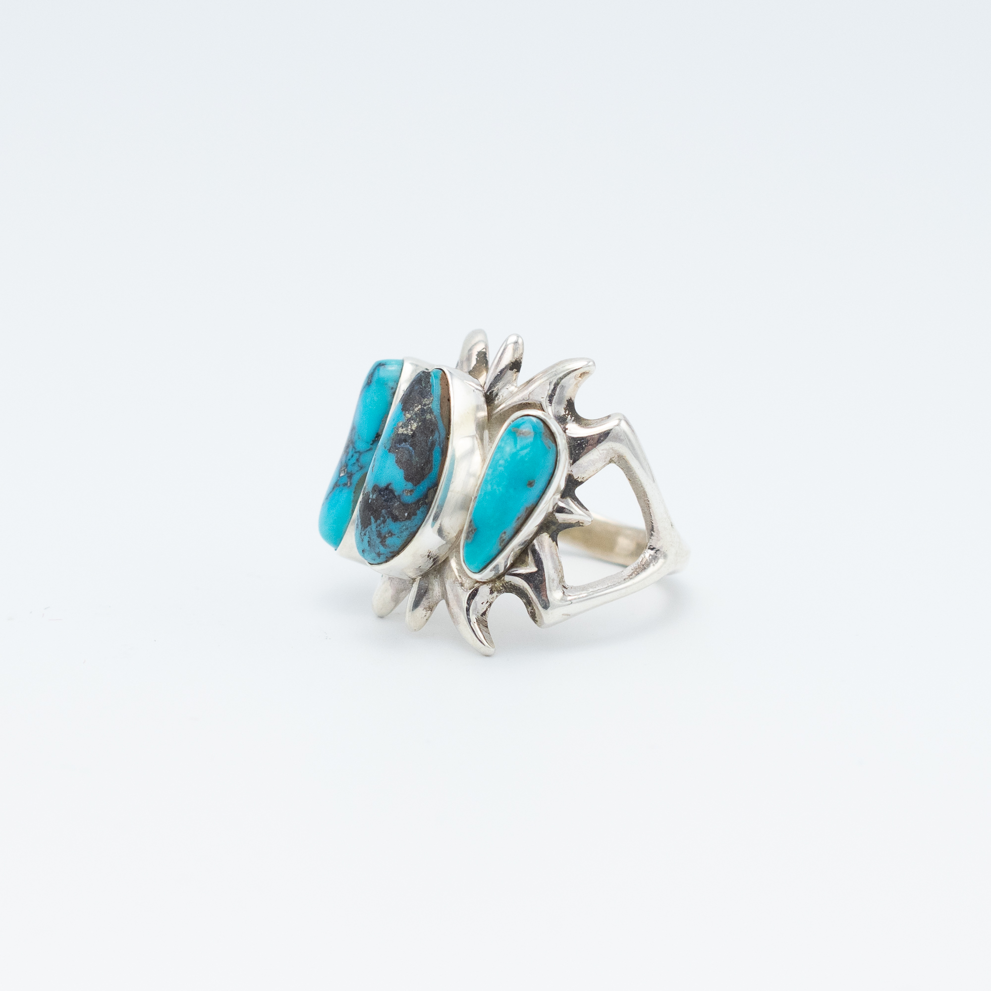 Ithaca Peak Kingman & Morenci Turquoise Ring - Image 3