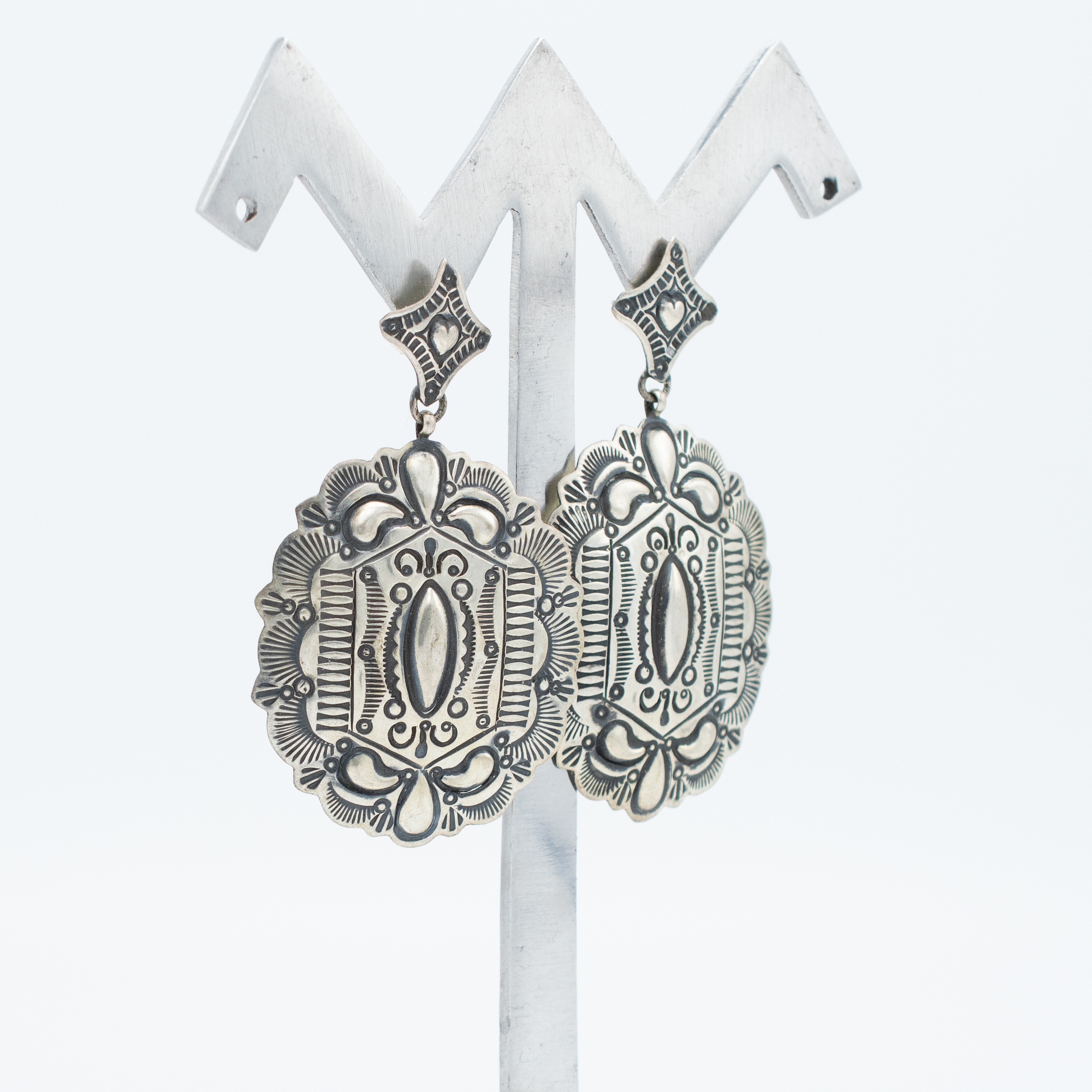 Vintage Silver Earrings - Image 2