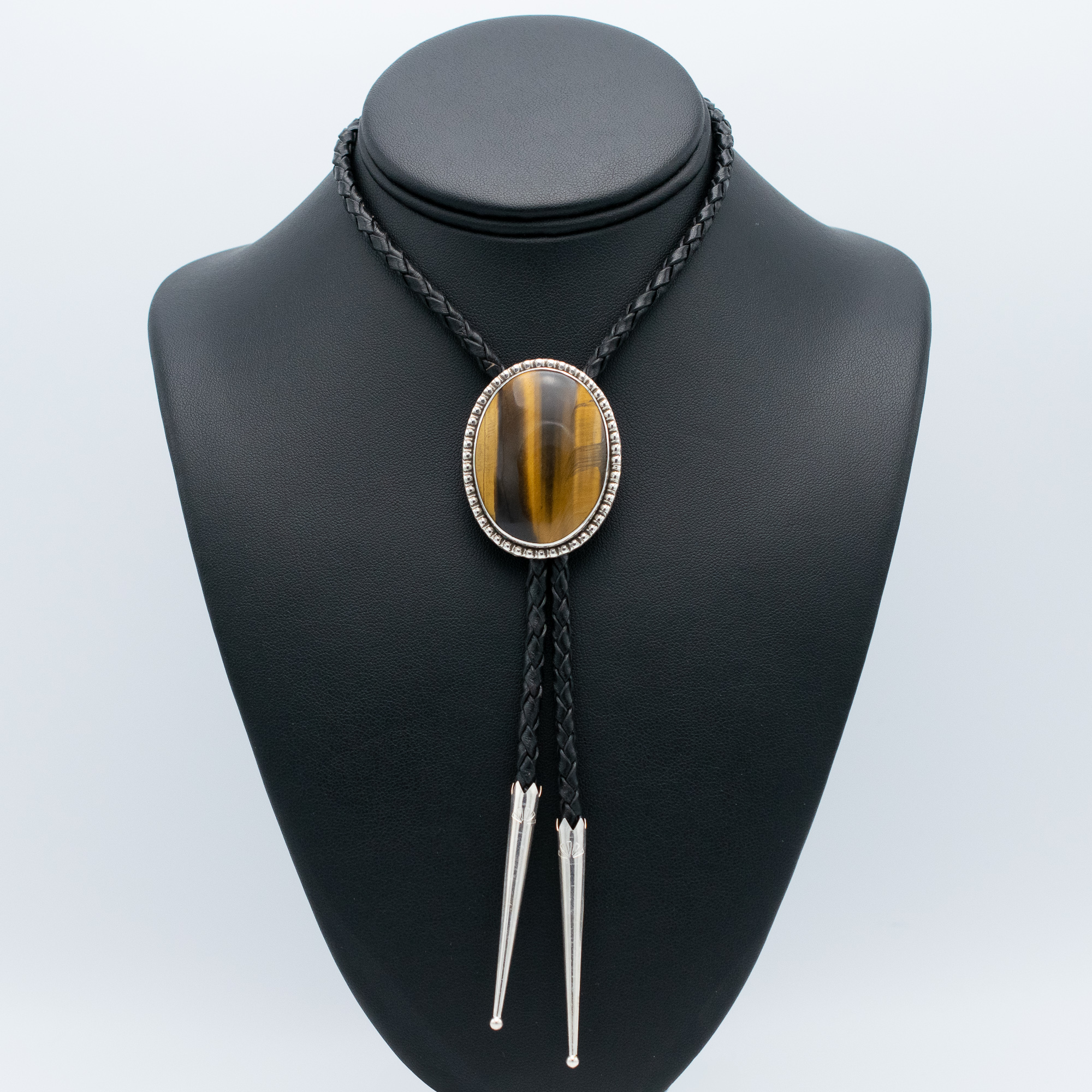 Tiger's Eye Bolo Tie