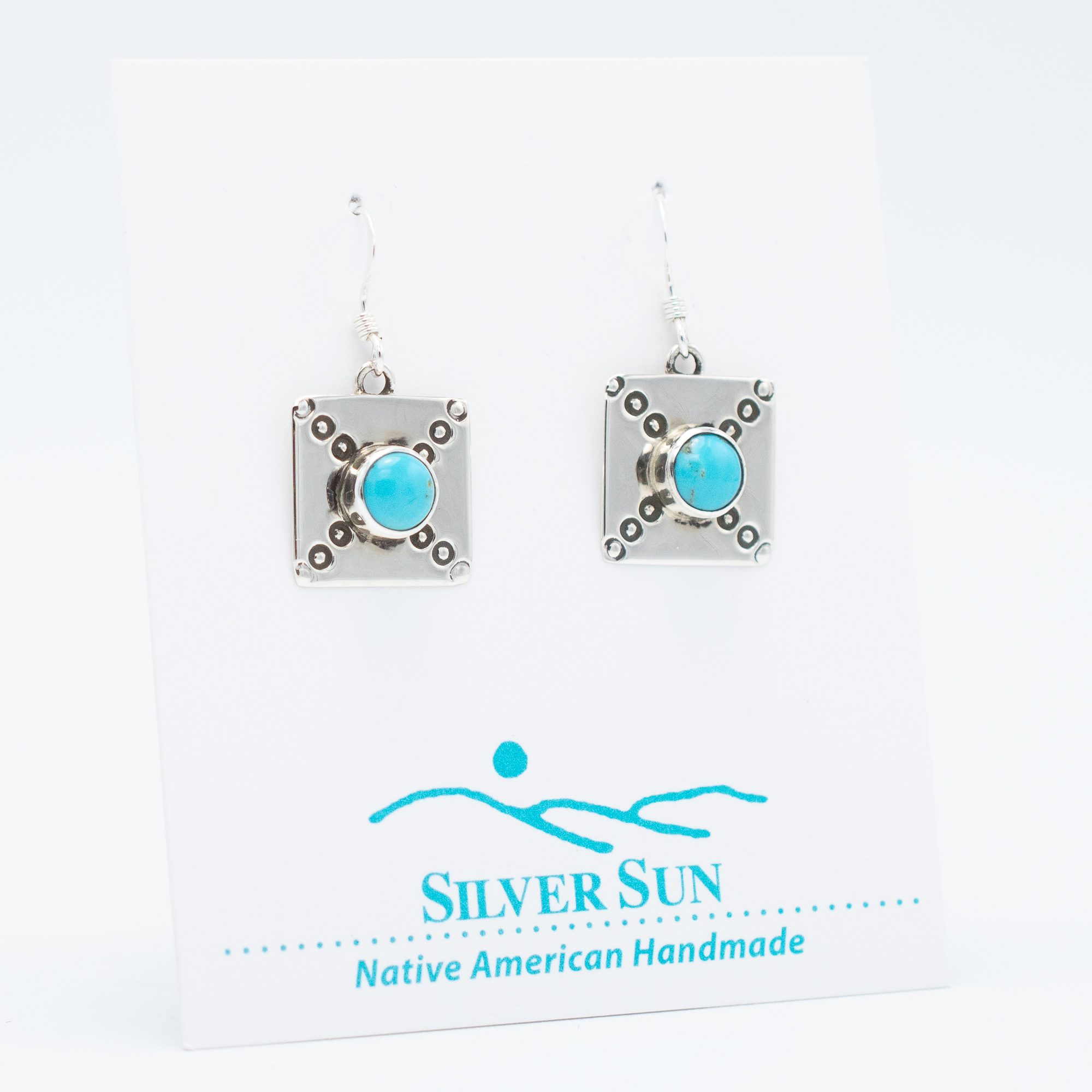 Kingman Turquoise Earrings - Image 2