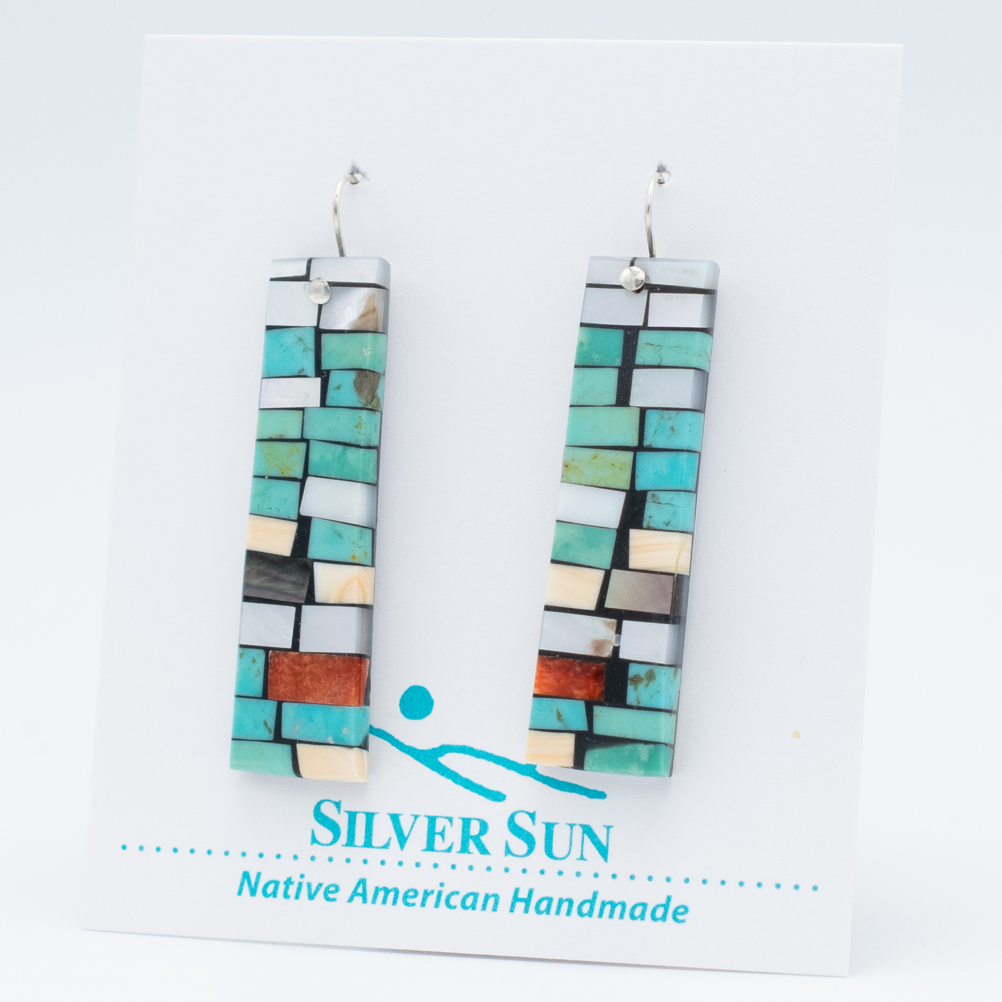 Mosaic Inlay Earrings - Image 3