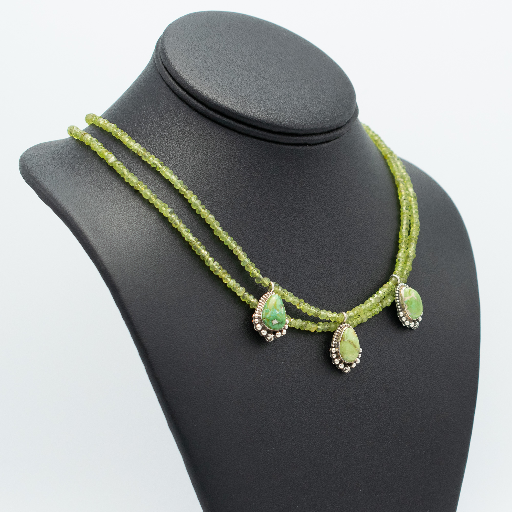 Peridot & Sonoran Gold Turquoise Necklace - Image 2