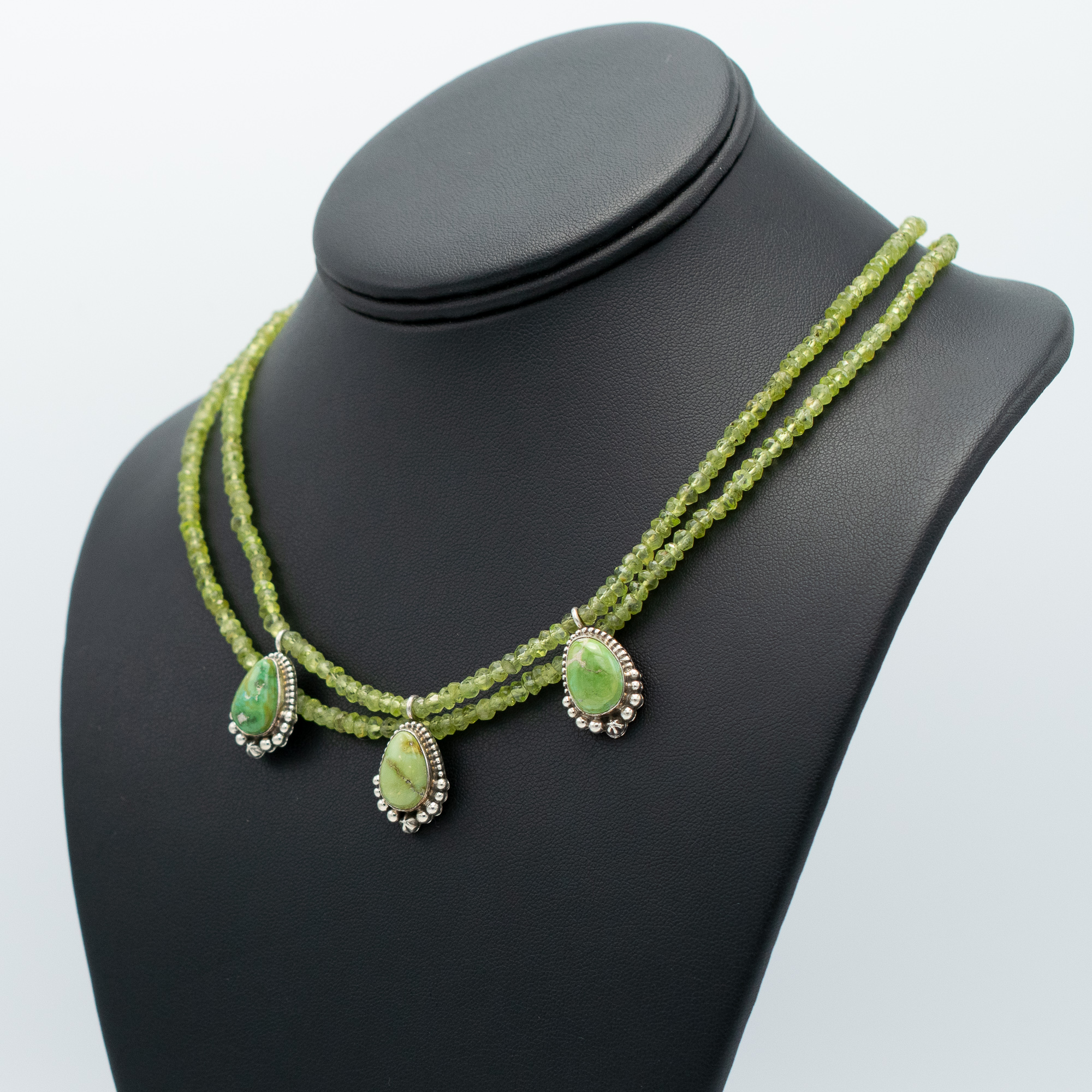 Peridot & Sonoran Gold Turquoise Necklace - Image 3