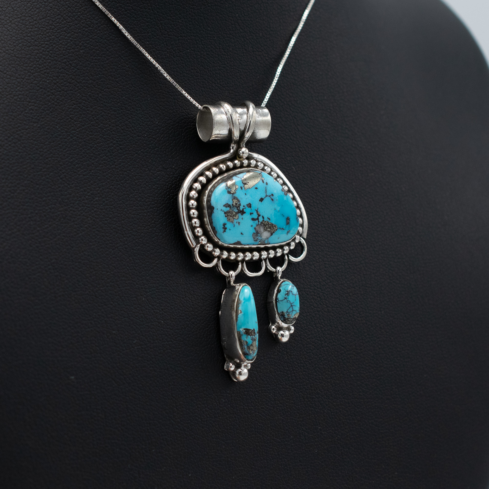 Ithaca Peak Kingman Turquoise Pendant - Image 2