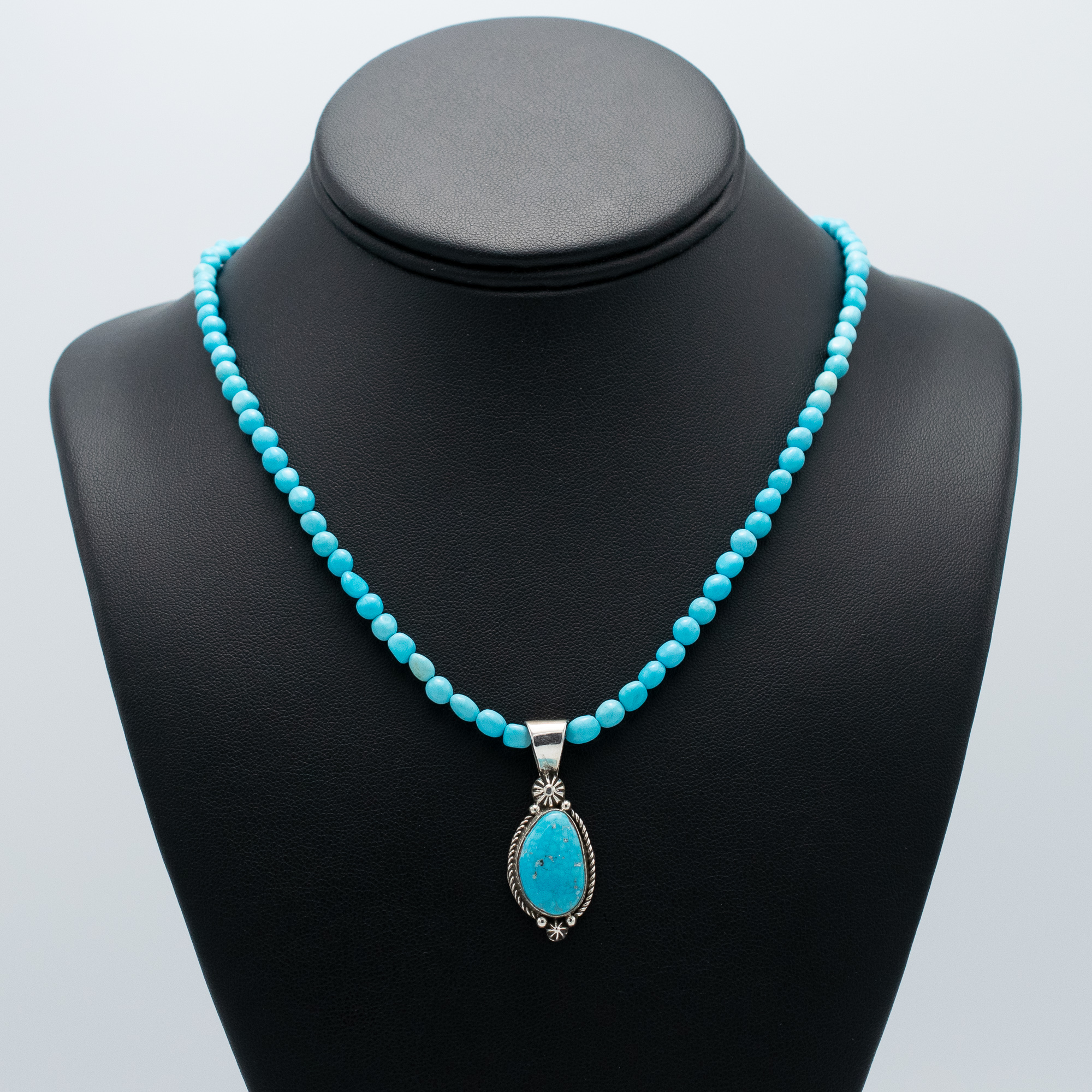 Ma'anshan Pendant on Sleeping Beauty Beads