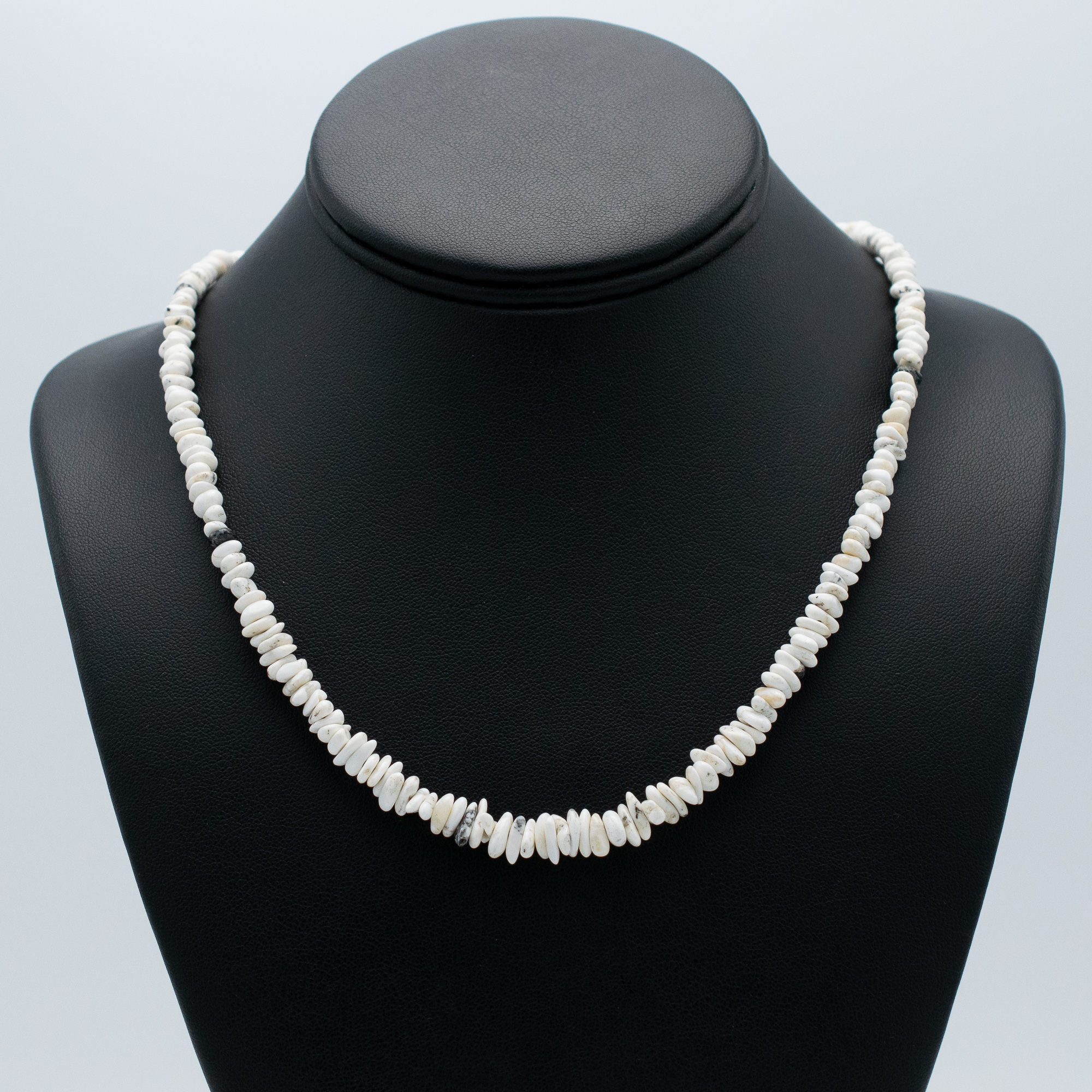 White Buffalo Bead Necklace