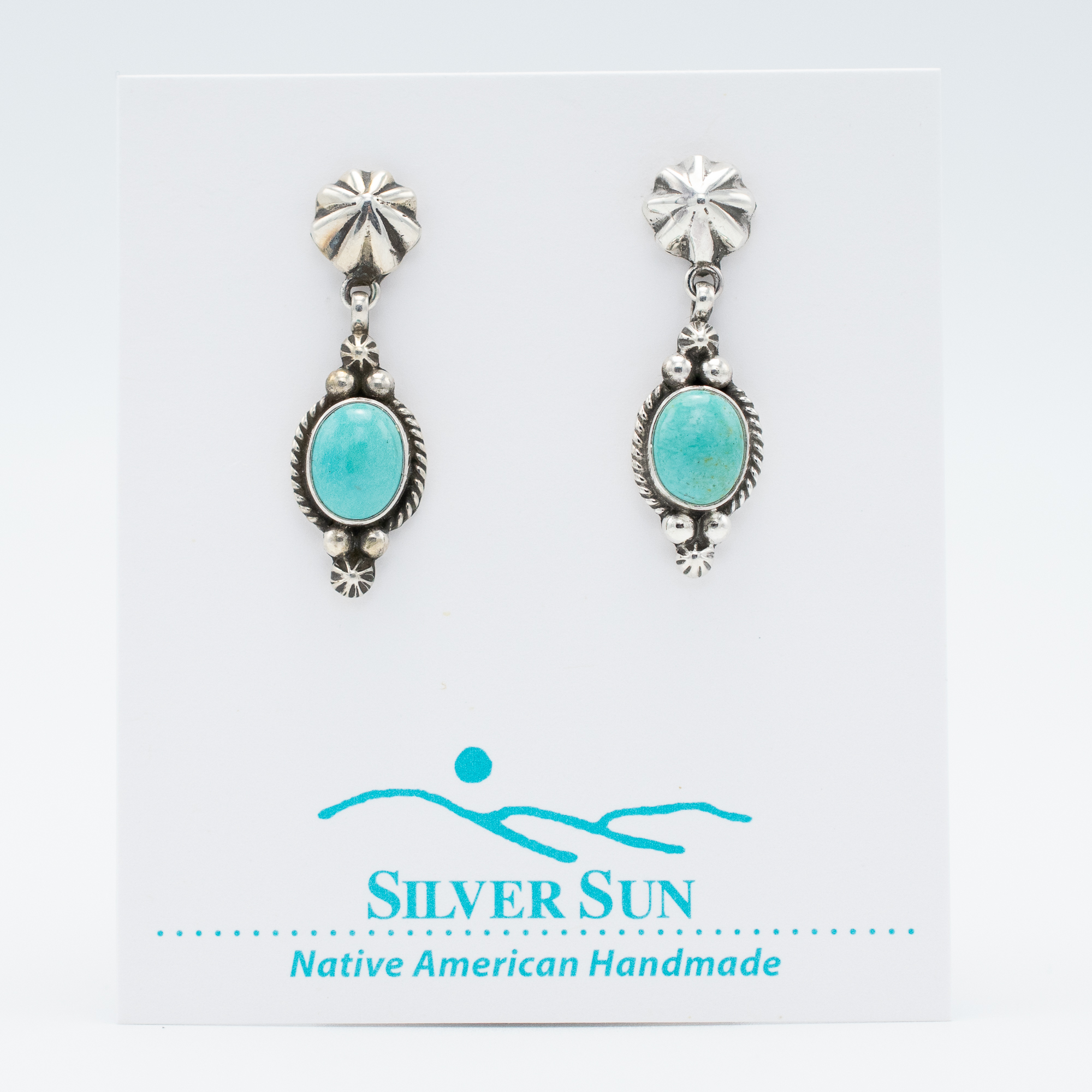 Kingman Turquoise Dangle Earrings