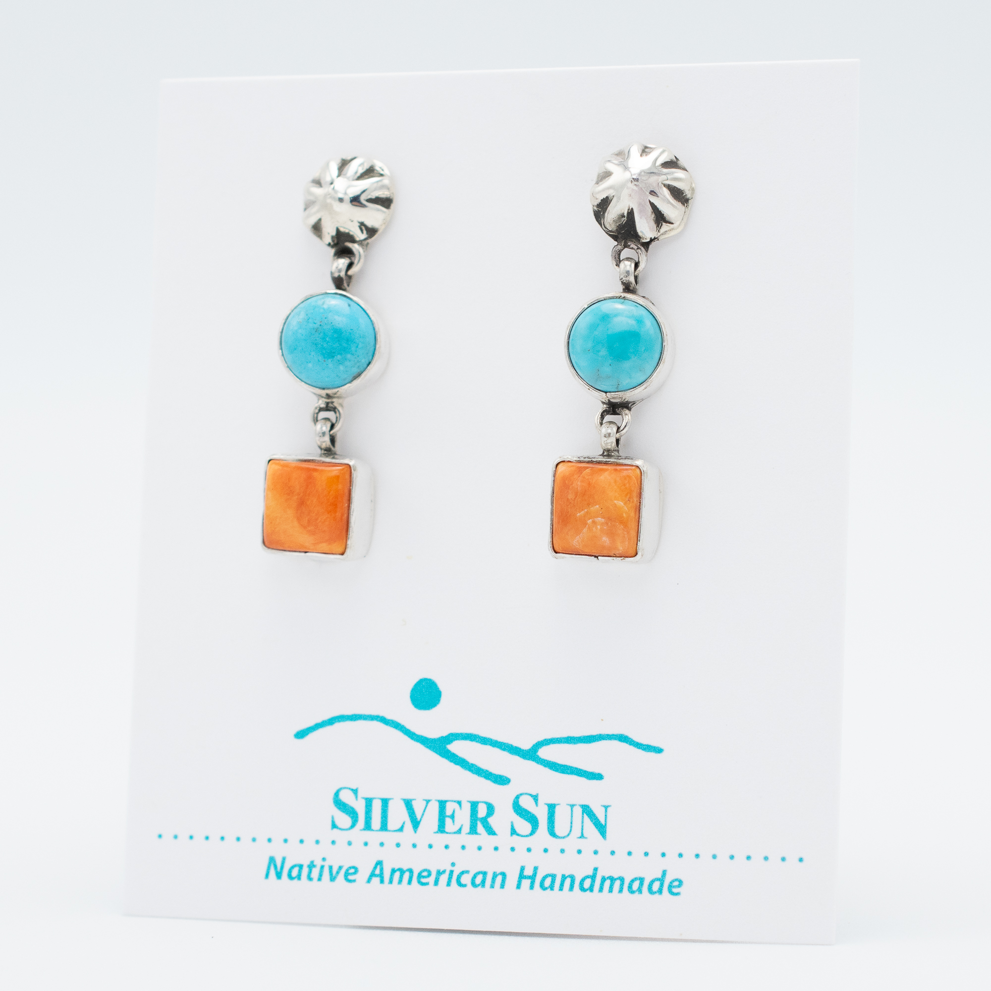 Kingman & Spiny Oyster Shell Earrings - Image 3