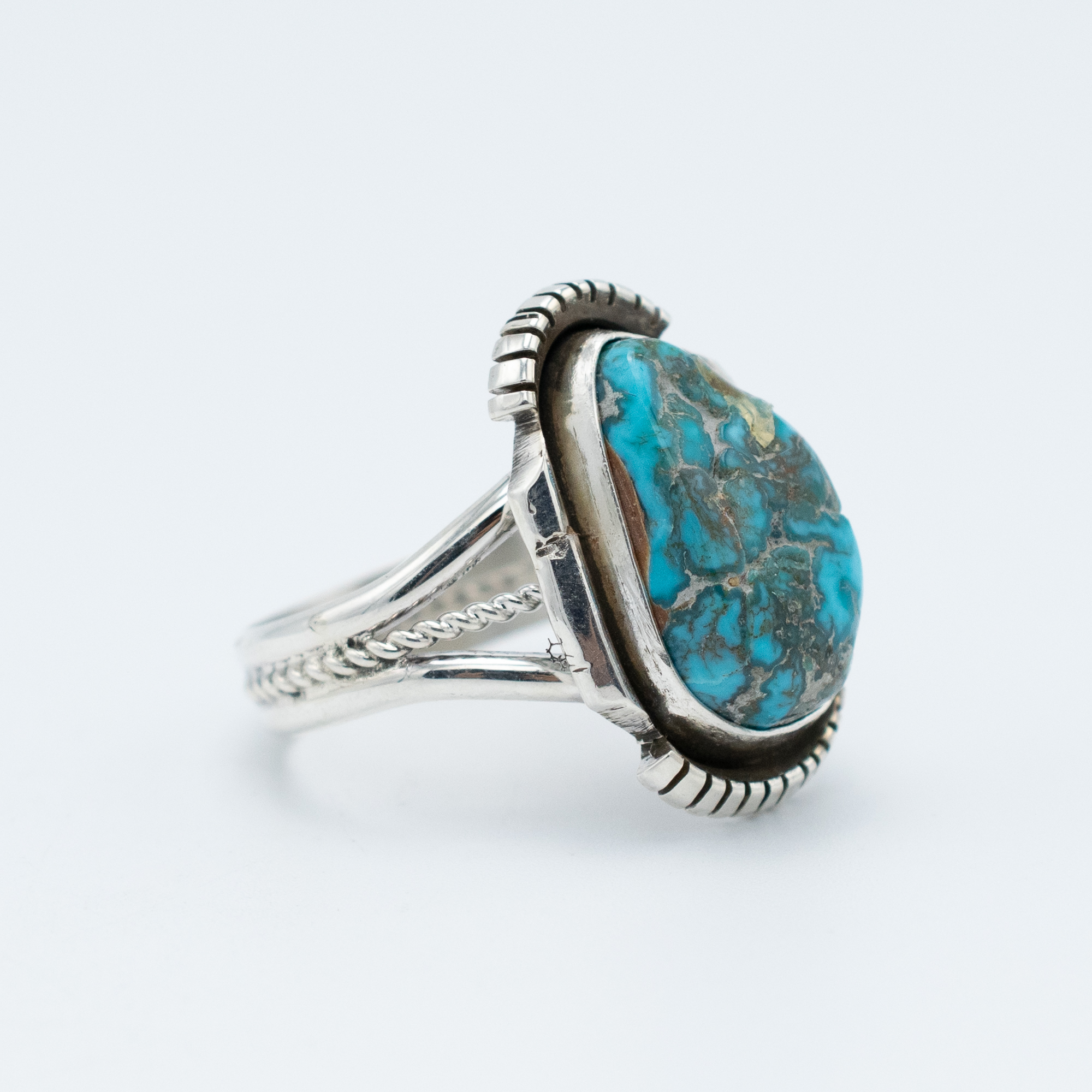 Apache Blue Turquoise Ring - Image 2