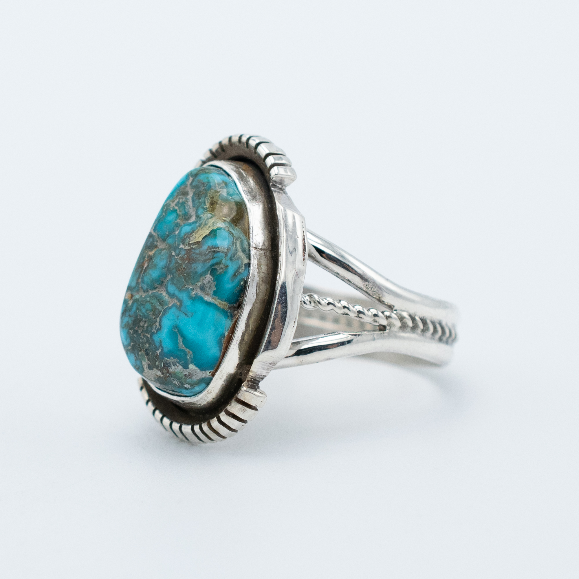 Apache Blue Turquoise Ring - Image 3