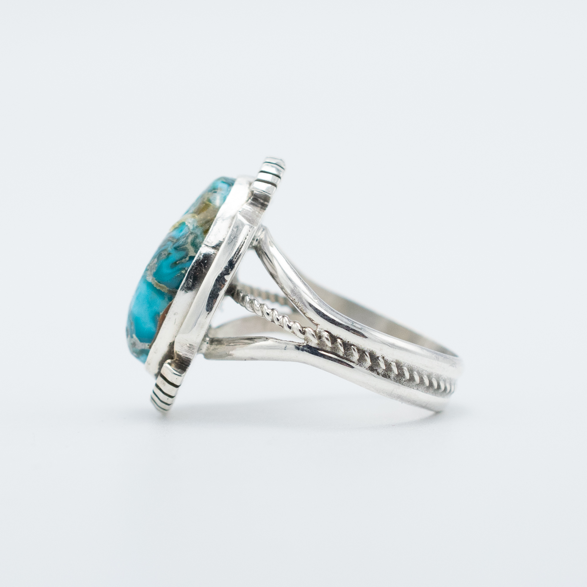Apache Blue Turquoise Ring - Image 4