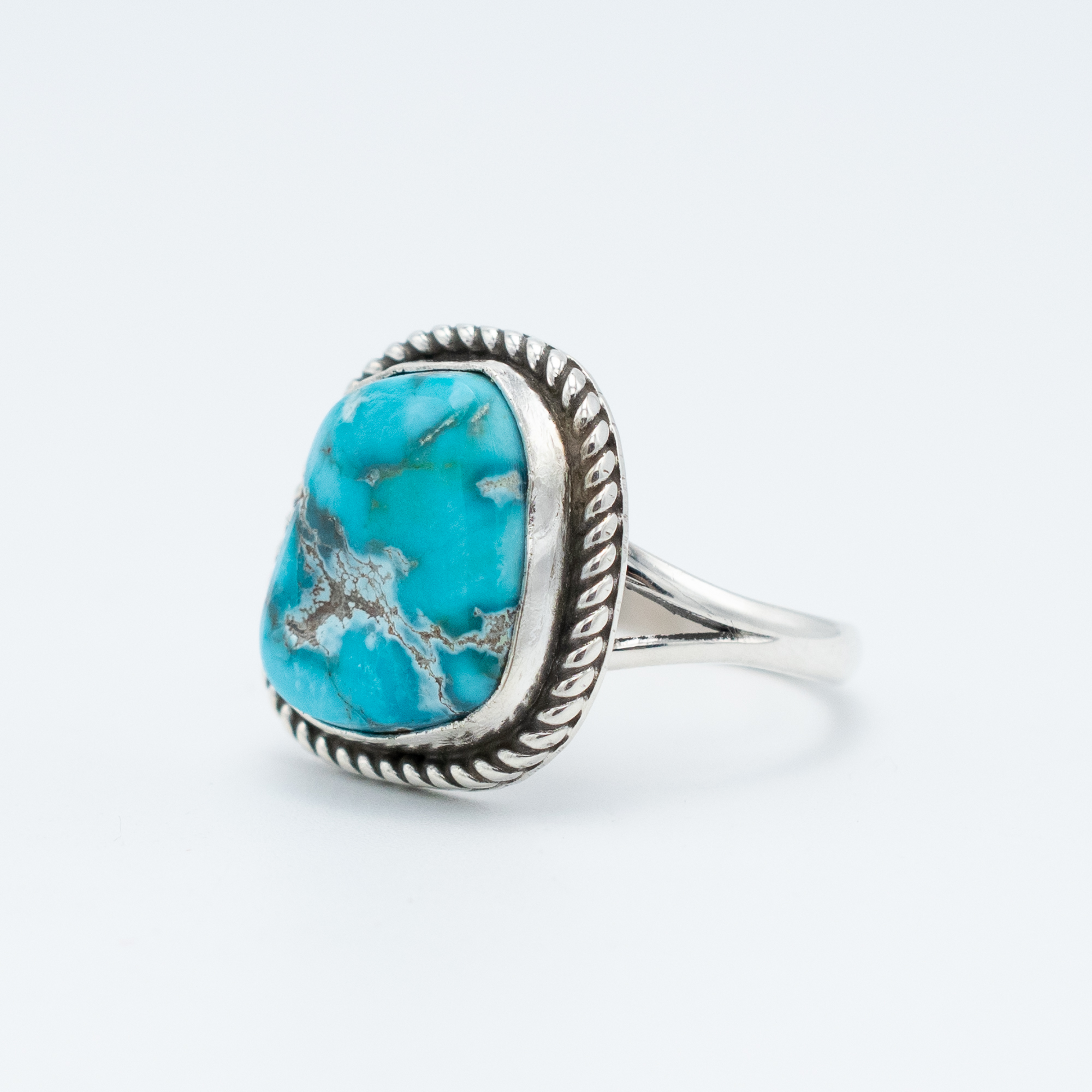 Apache Blue Turquoise Ring - Image 3