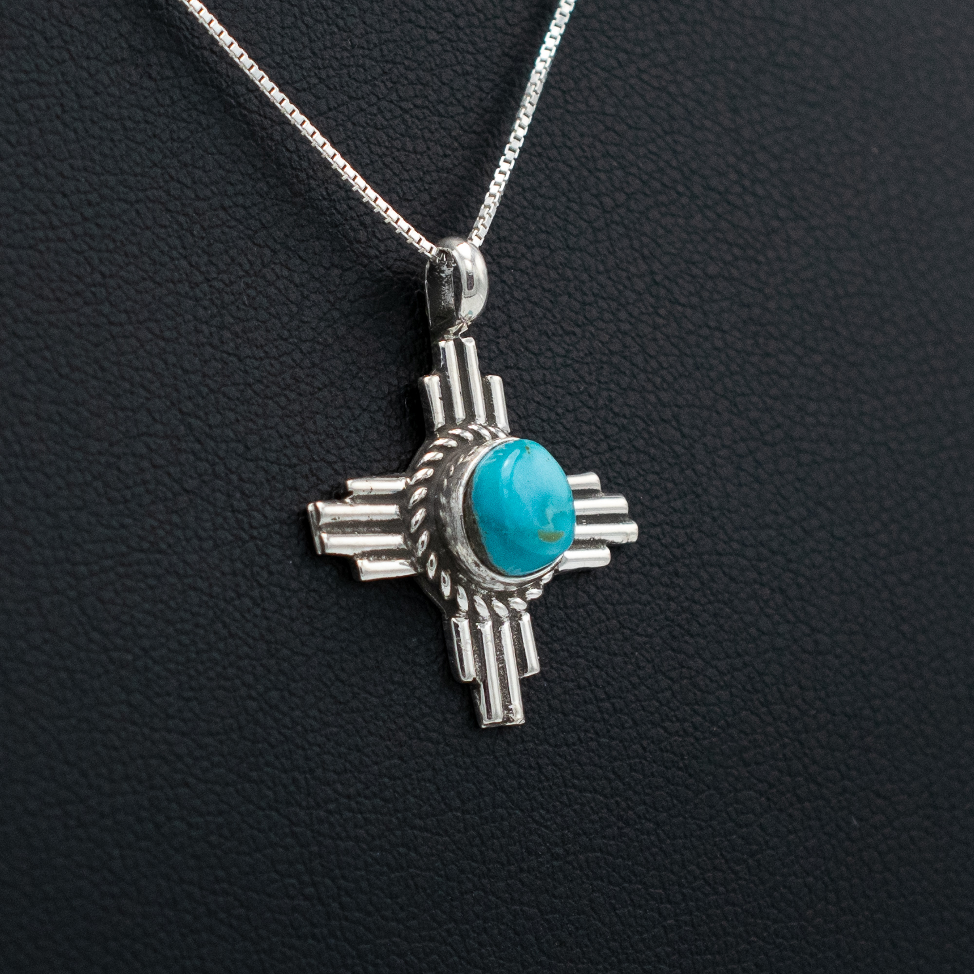Villa Grove Turquoise Zia Pendant - Image 2