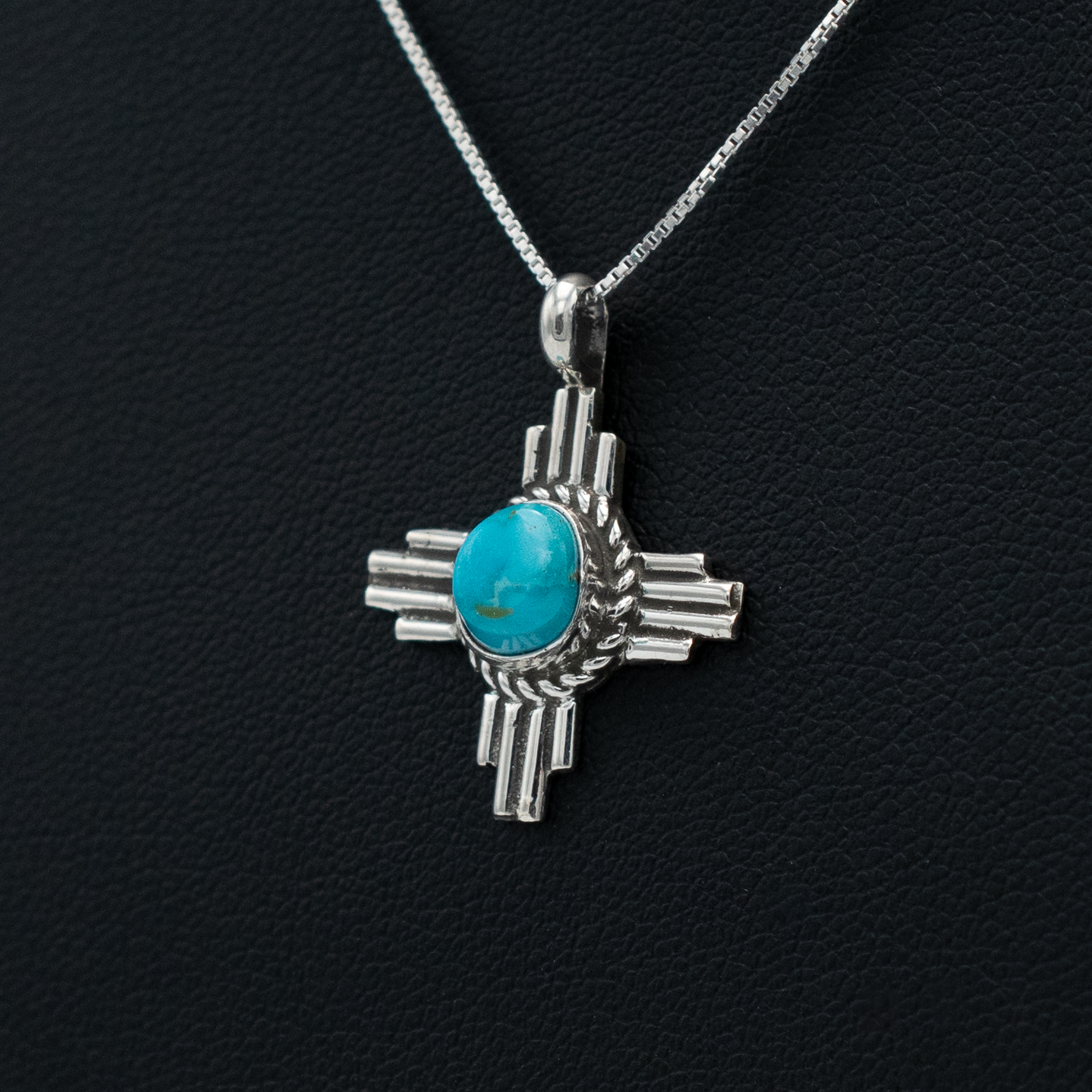 Villa Grove Turquoise Zia Pendant - Image 3