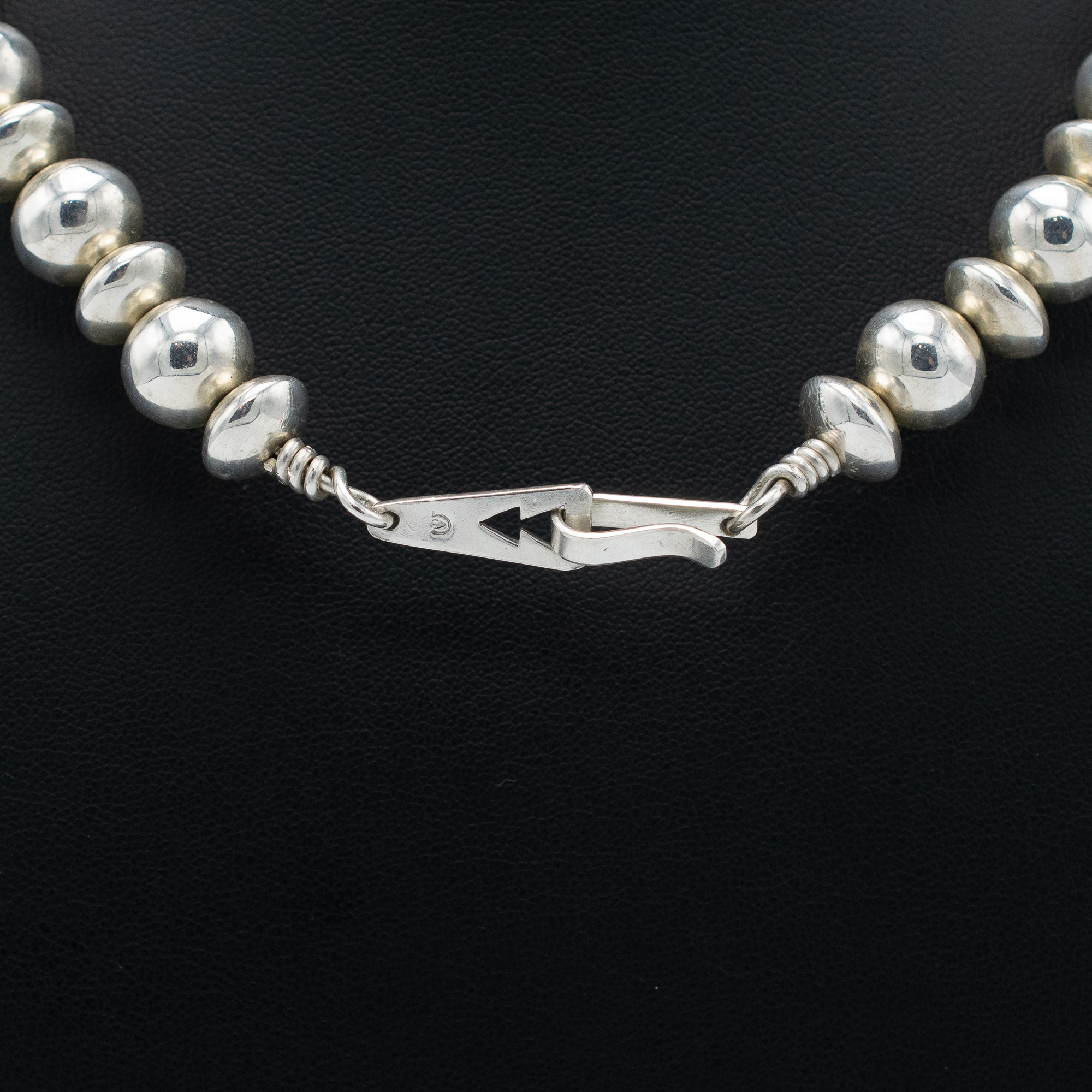 Handmade Sterling Silver Bead Necklace - Image 5