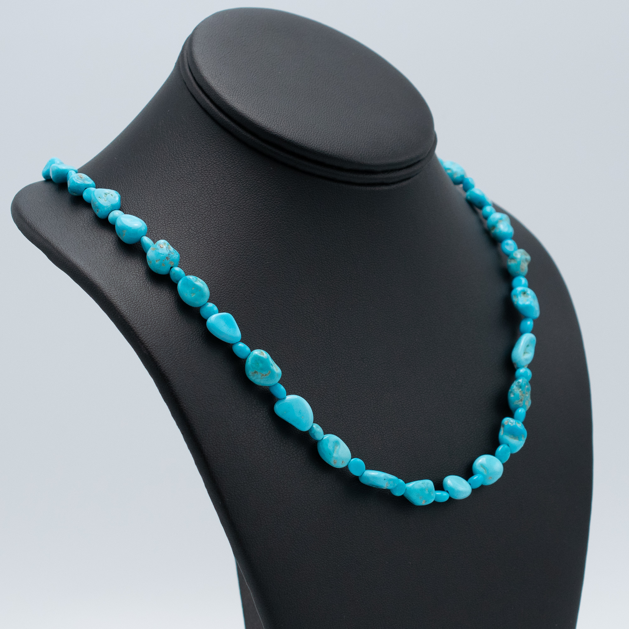 Kingman Turquoise Bead Necklace - Image 2