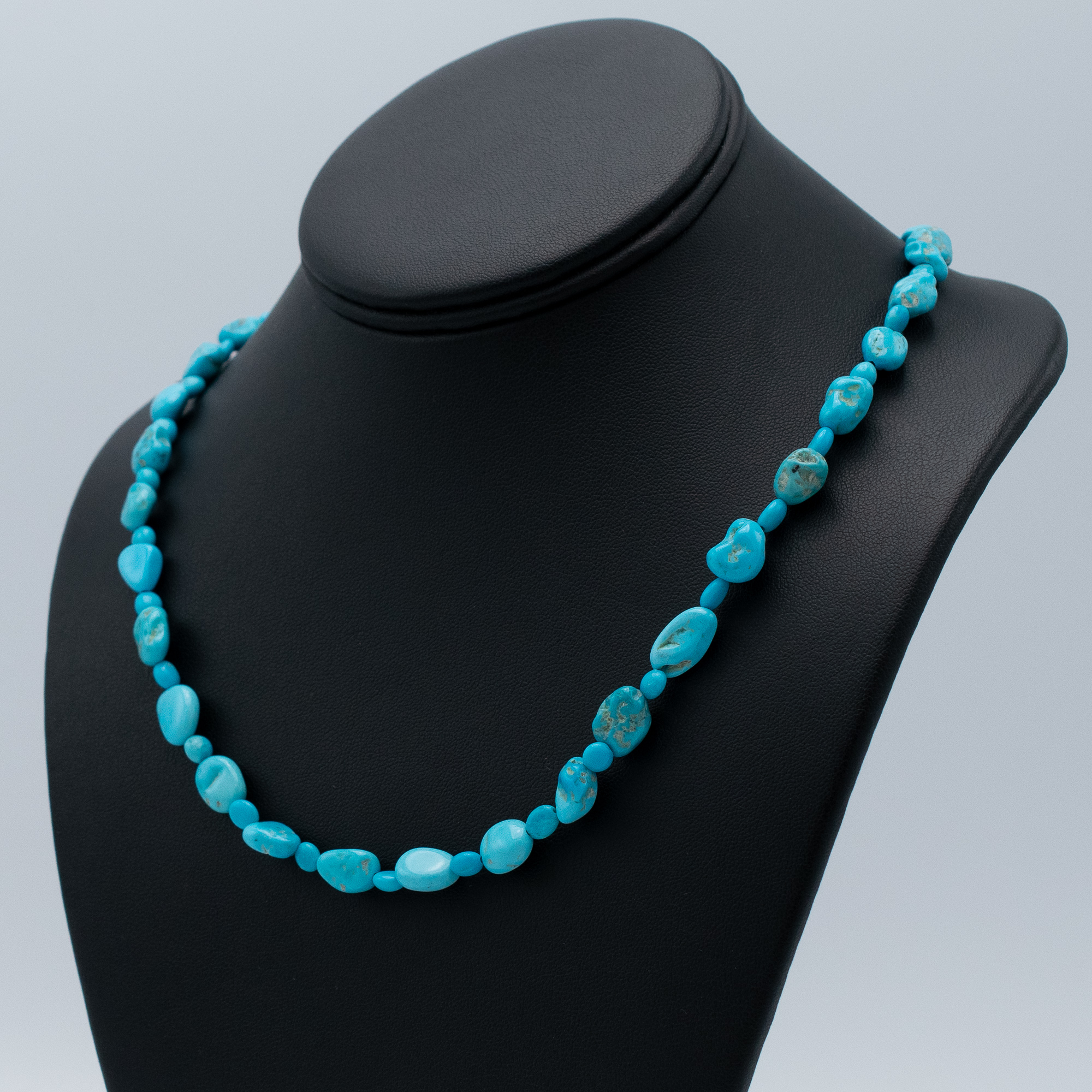 Kingman Turquoise Bead Necklace - Image 3