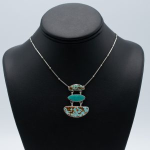 Mixed Turquoise Drop Pendant Necklace
