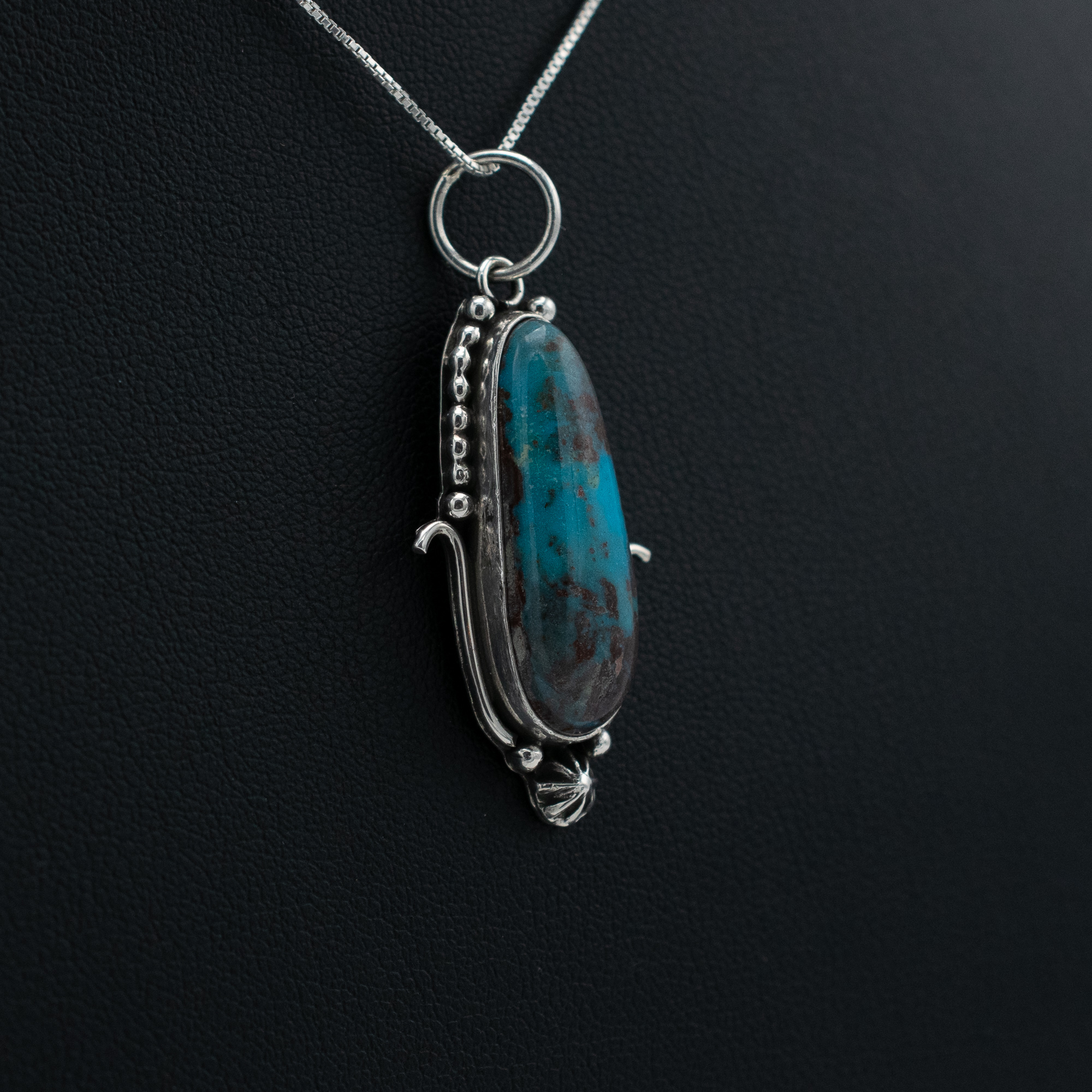 Bisbee Turquoise Corn Pendant - Image 2