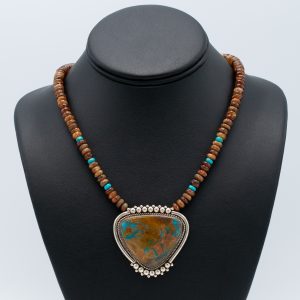 Royston Turquoise & Garnet Necklace