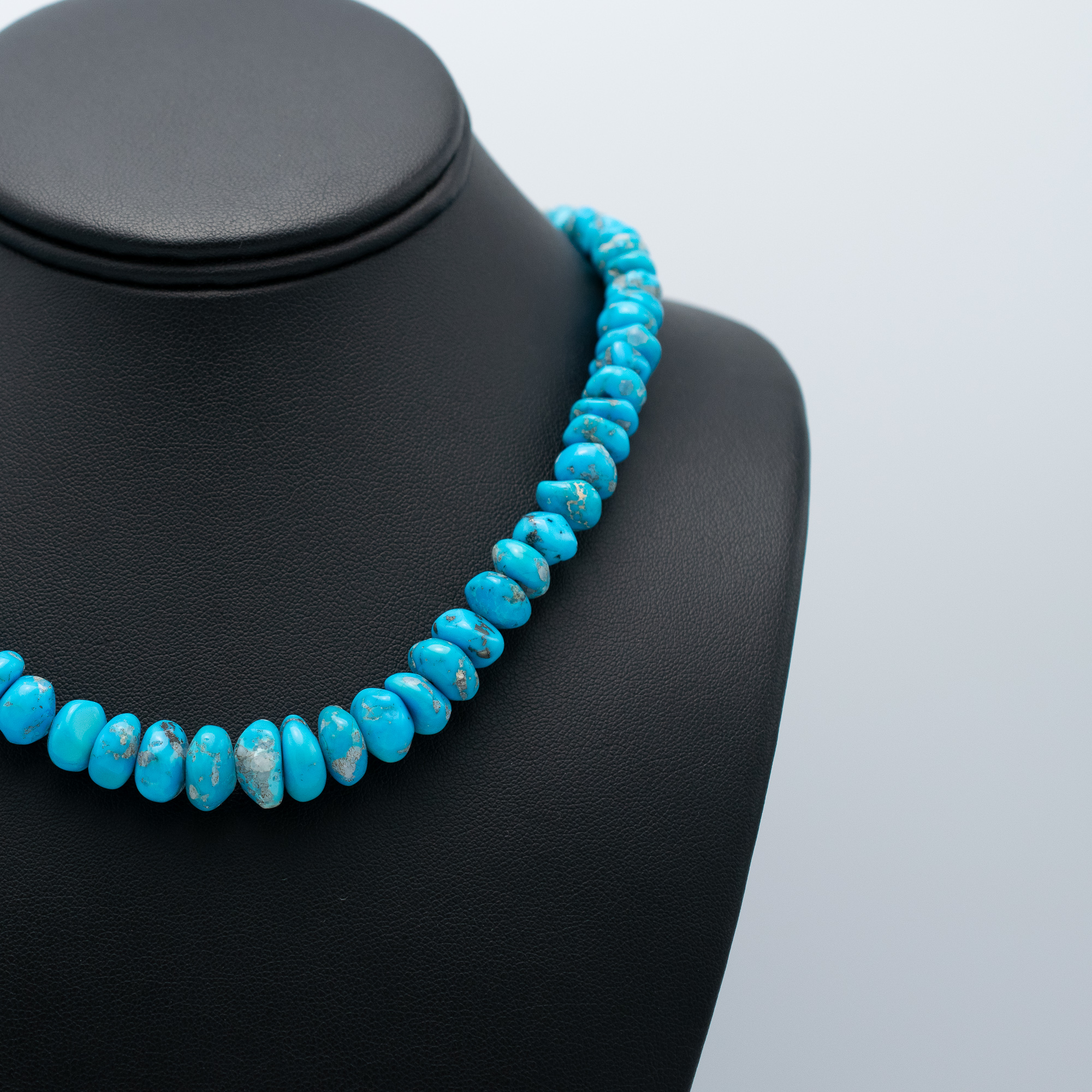Sleeping Beauty Turquoise Bead Necklace - Image 2