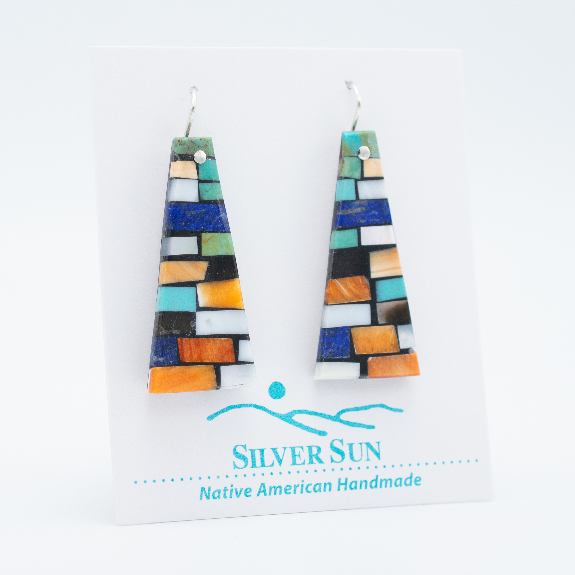 Mosaic Inlay Earrings - Image 2