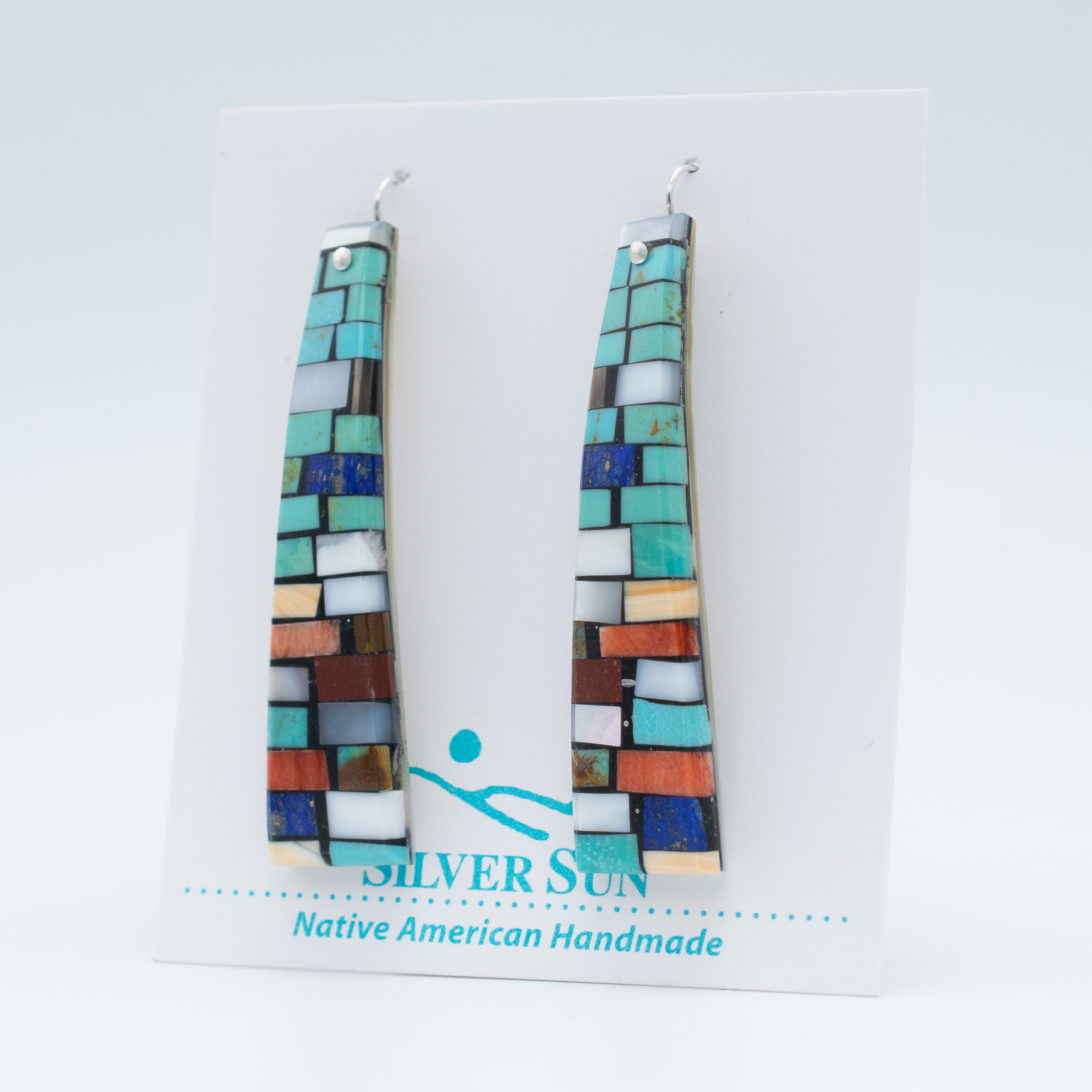 Mosaic Inlay Earrings - Image 3