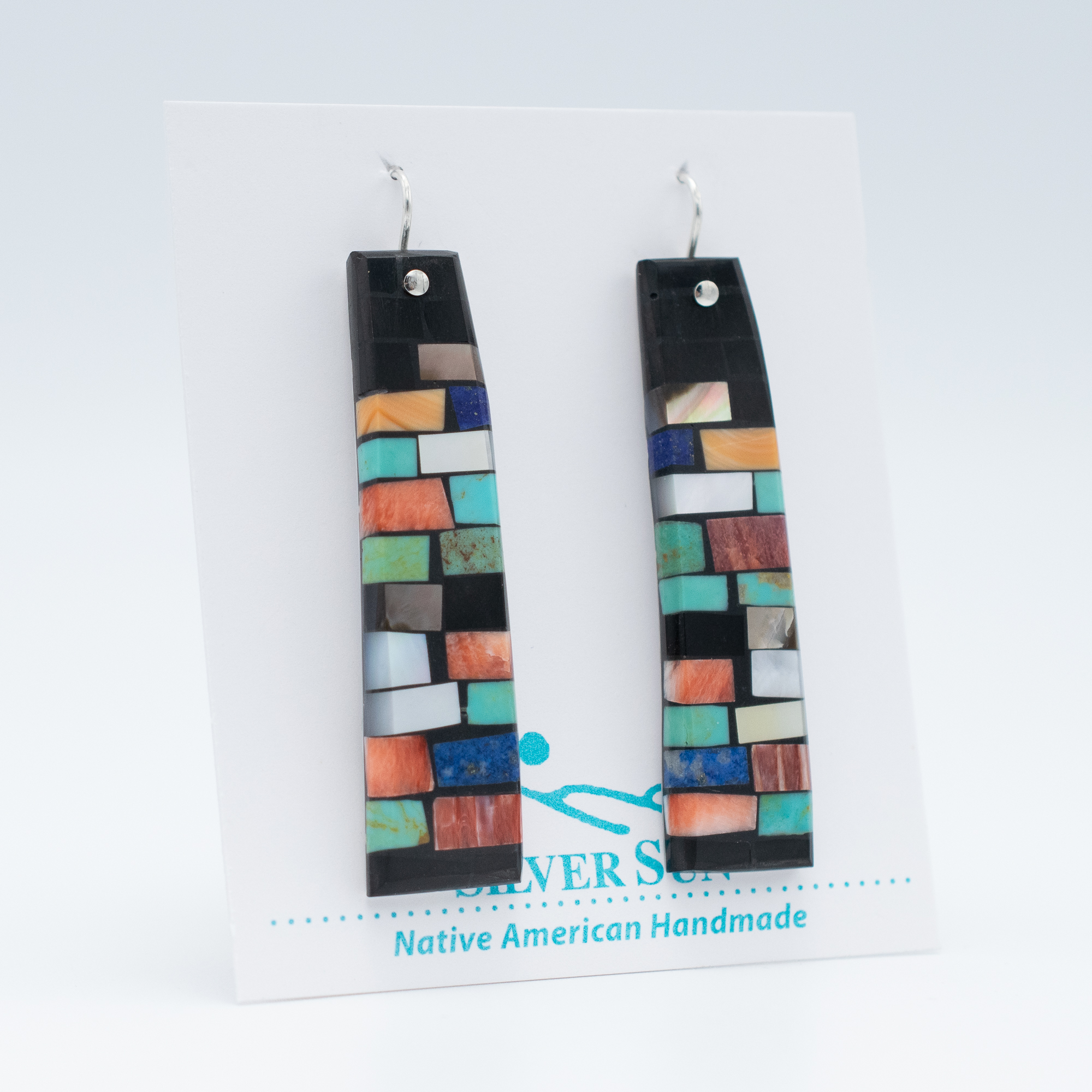 Mosaic Inlay Earrings - Image 2