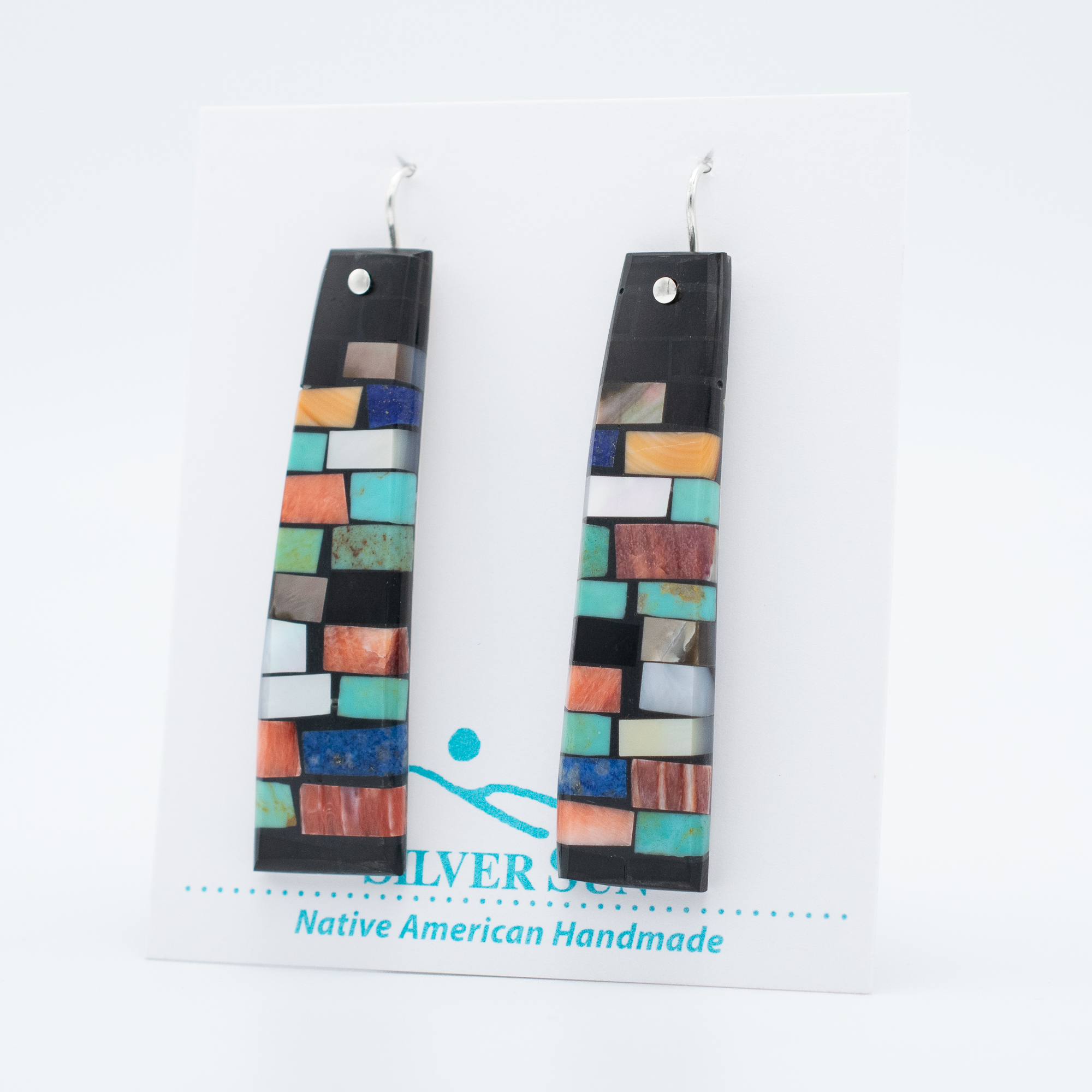 Mosaic Inlay Earrings - Image 3
