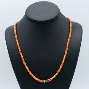 Spiny Oyster Shell Bead Necklace