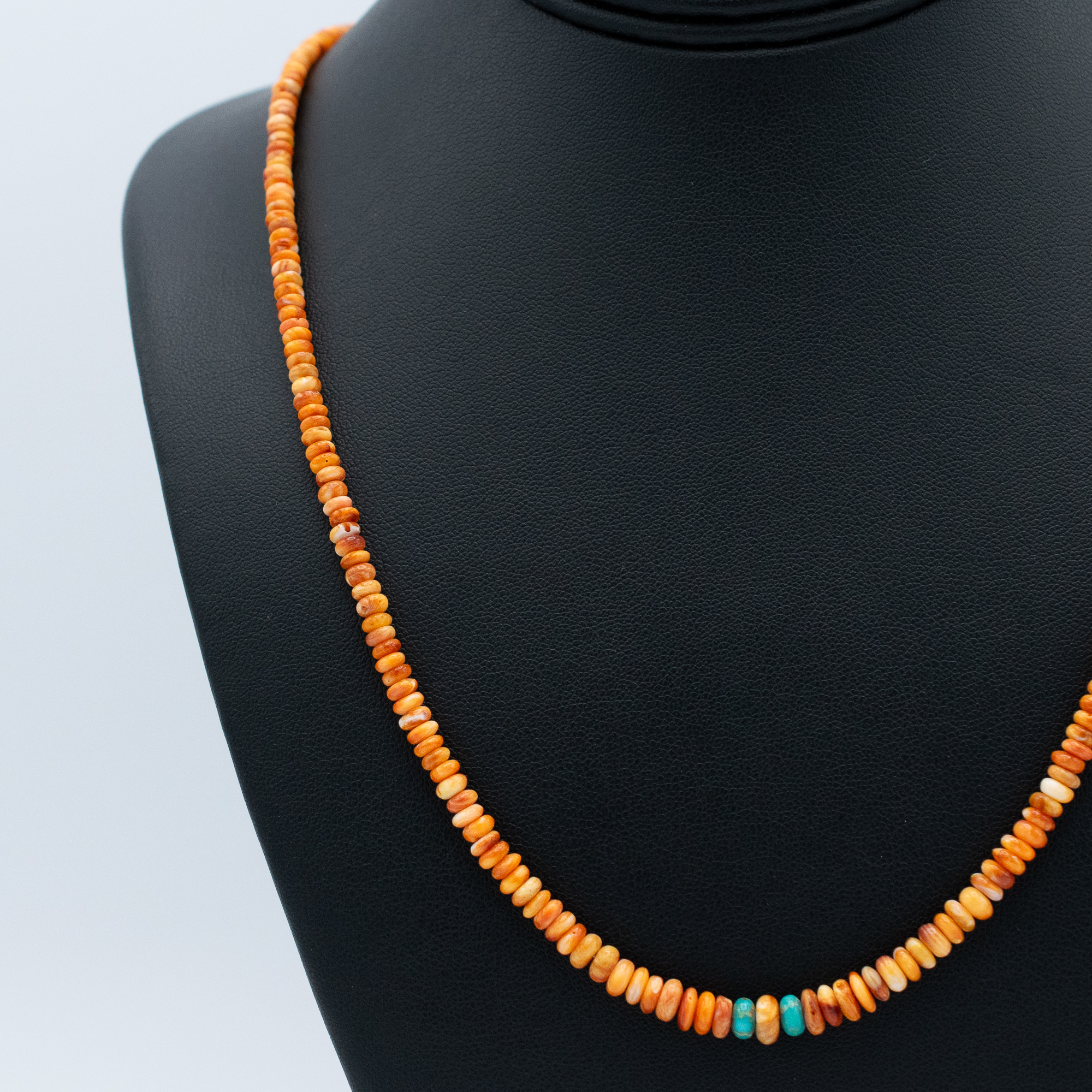 Spiny Oyster Shell Bead Necklace - Image 2