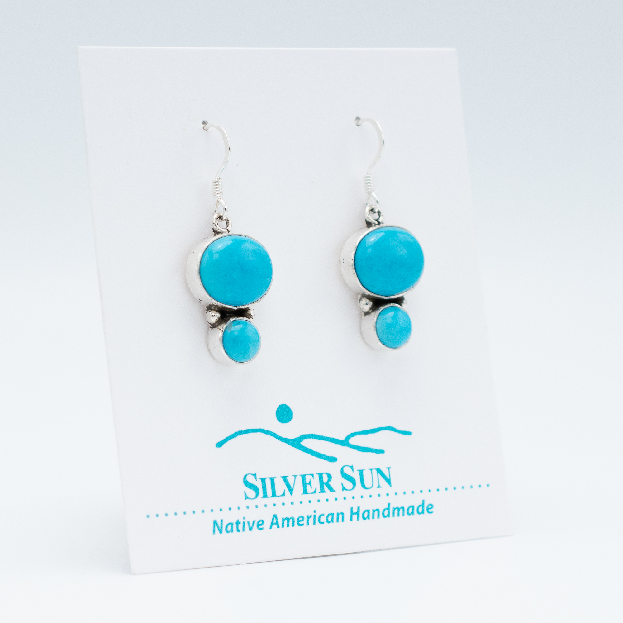 Kingman Turquoise Earrings - Image 2