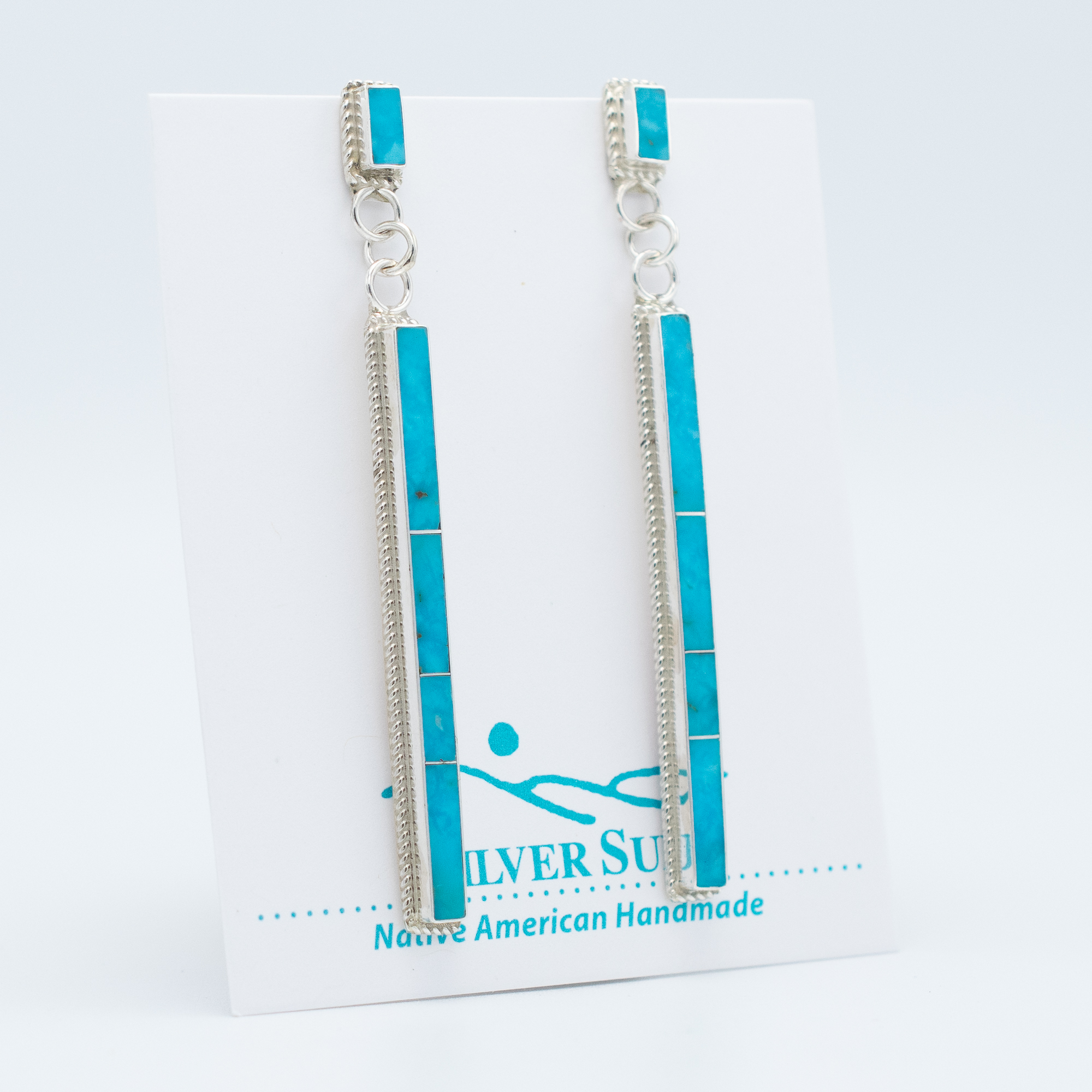 Kingman Turquoise Earrings - Image 2