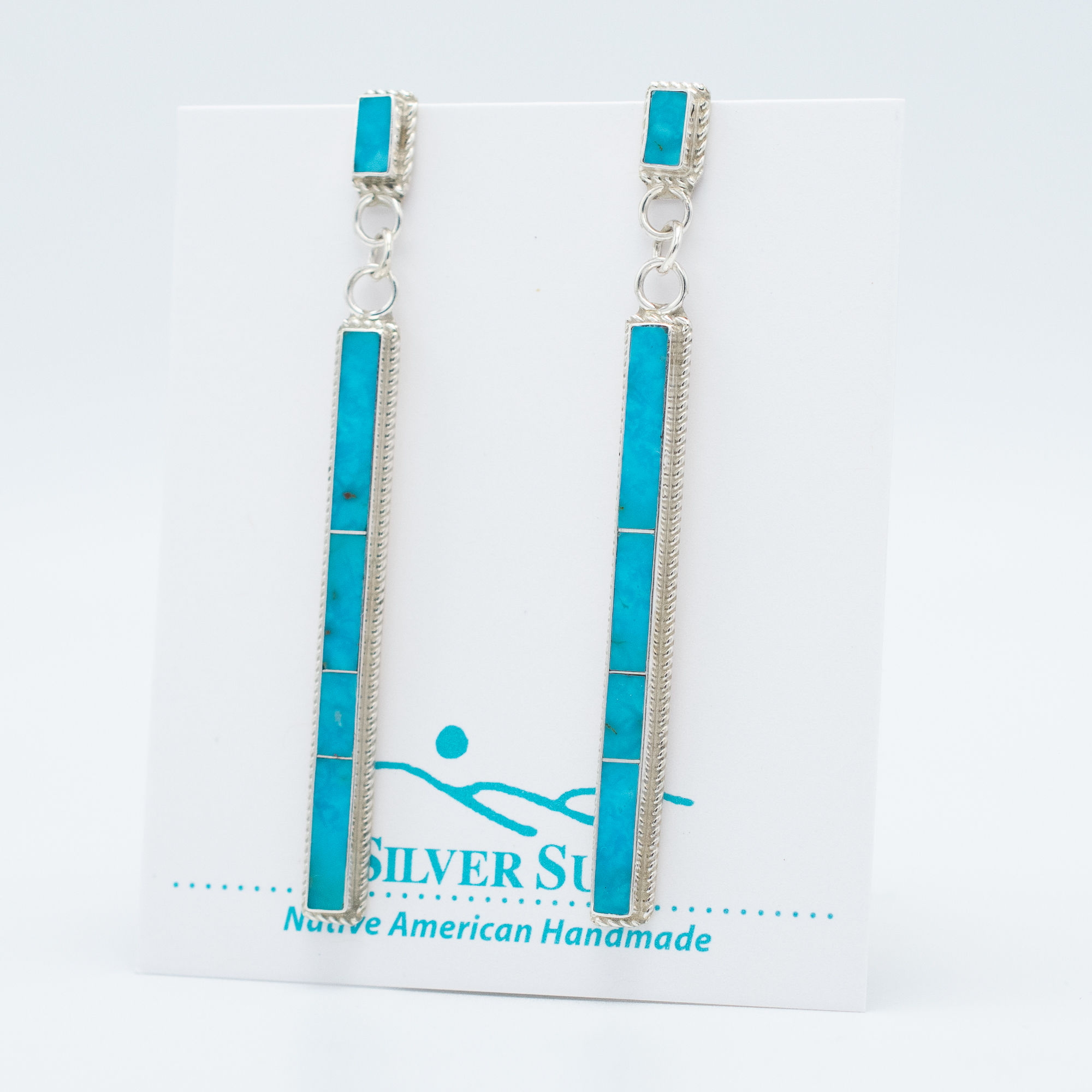 Kingman Turquoise Earrings - Image 3