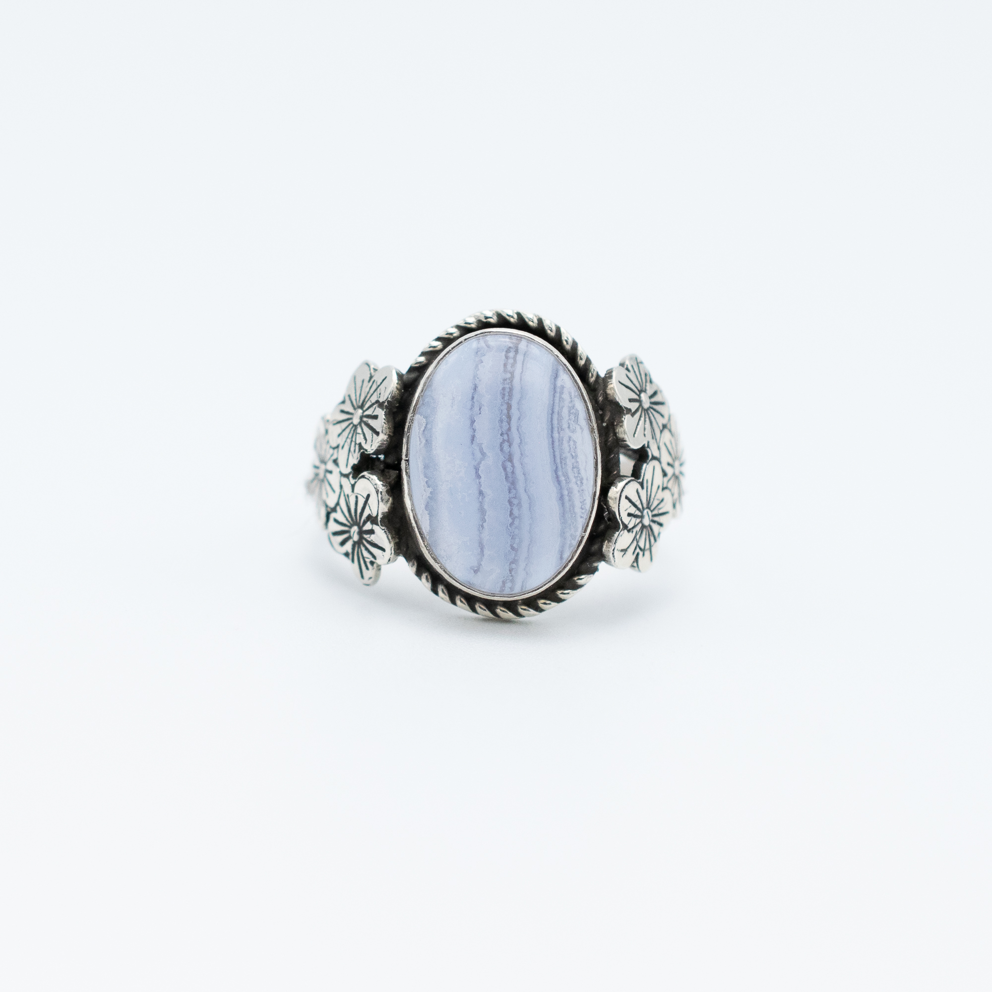 Blue Lace Agate Ring