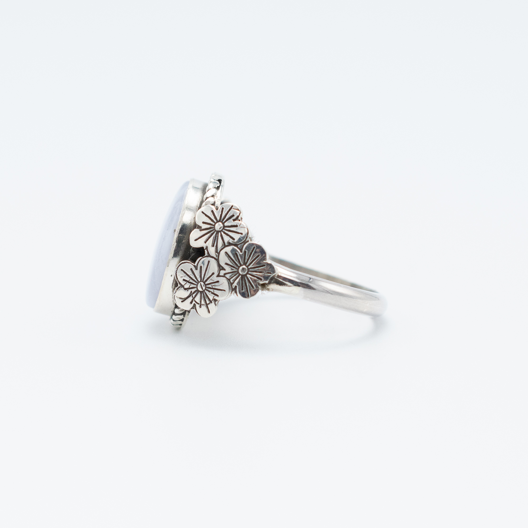 Blue Lace Agate Ring - Image 4