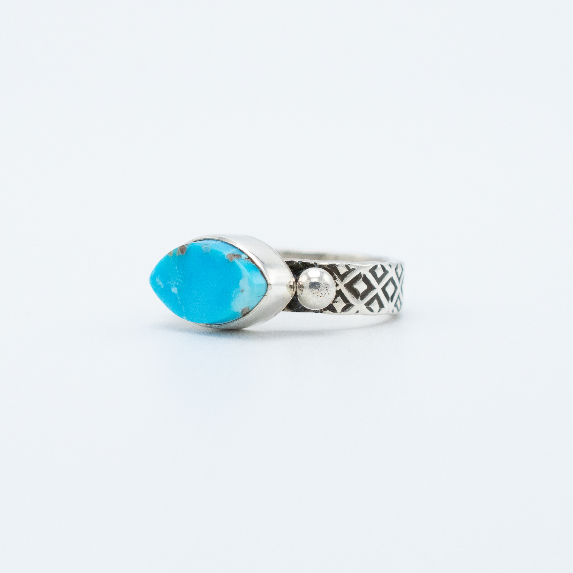 Blue Gem Turquoise Ring - Image 3